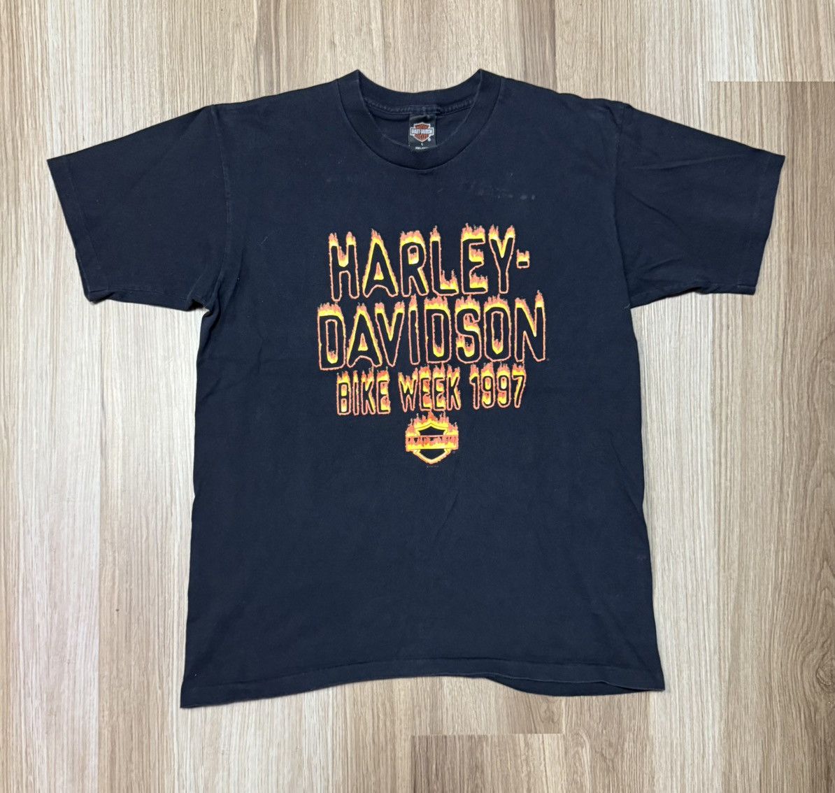 Harley Davidson Vintage 1997 Harley Davidson Bike Week Shirt Size L Size US L / EU 52-54 / 3 - 3 Thumbnail