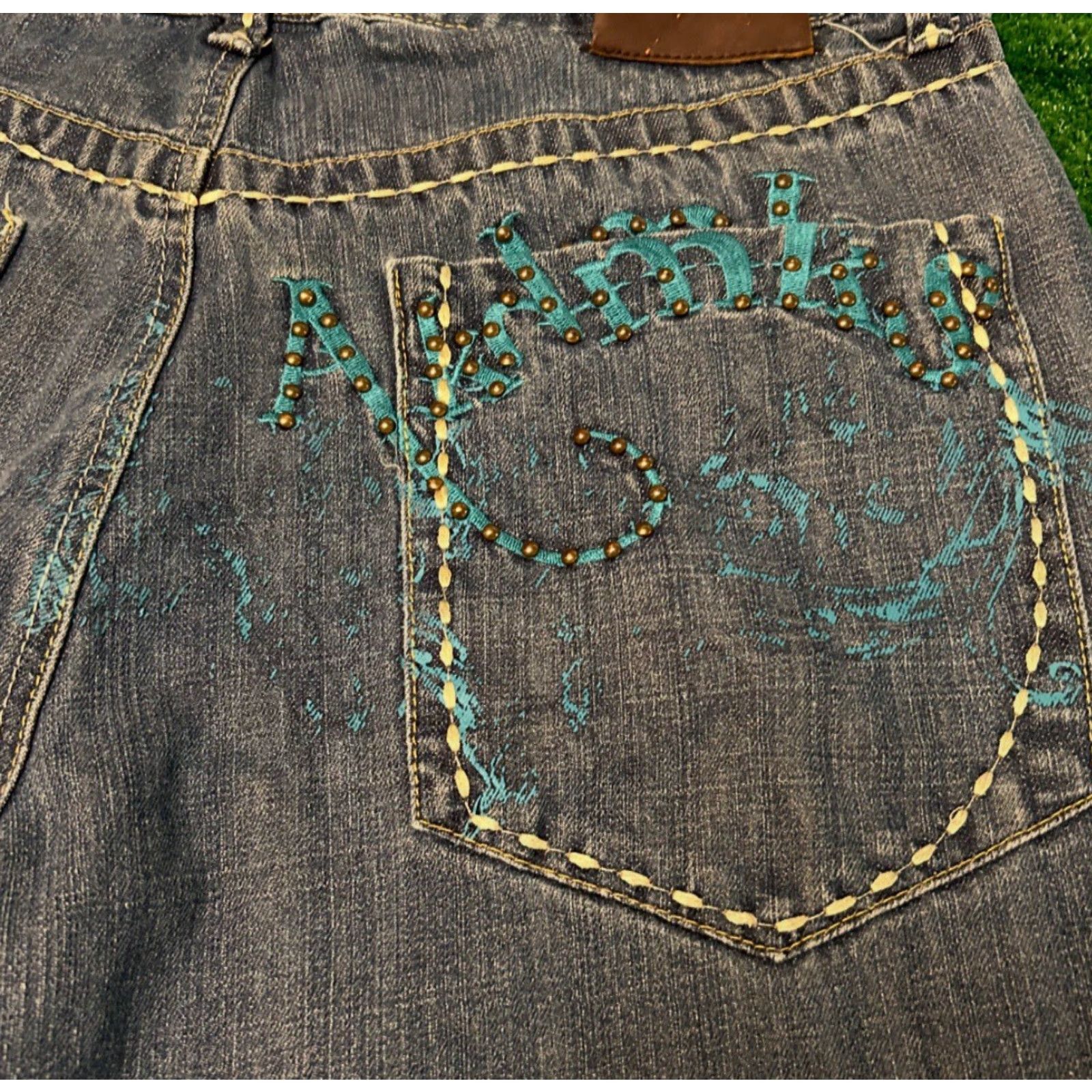 Akademiks VINTAGE Akademiks Baggy Jeans Men 36 Wide-Leg Grunge Hip Hop Y2K Skater 32 Inseam Size US 36 / EU 52 - 3 Thumbnail