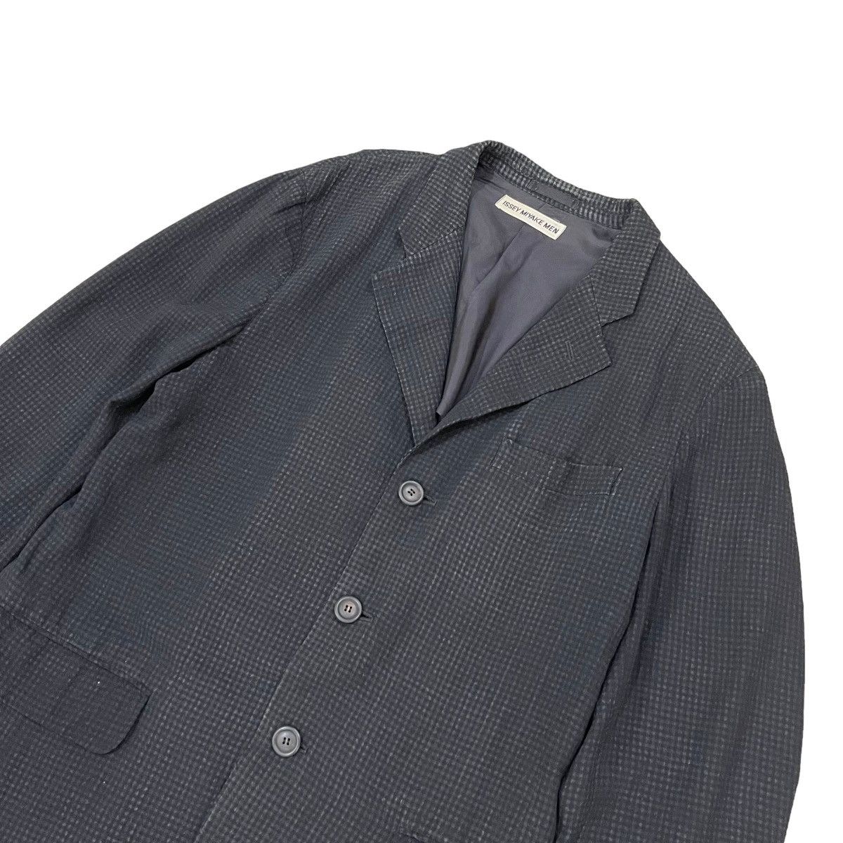 Issey Miyake 🔥Vintage Issey Miyake Men Gingham Button Jacket Size US L / EU 52-54 / 3 - 8 Thumbnail