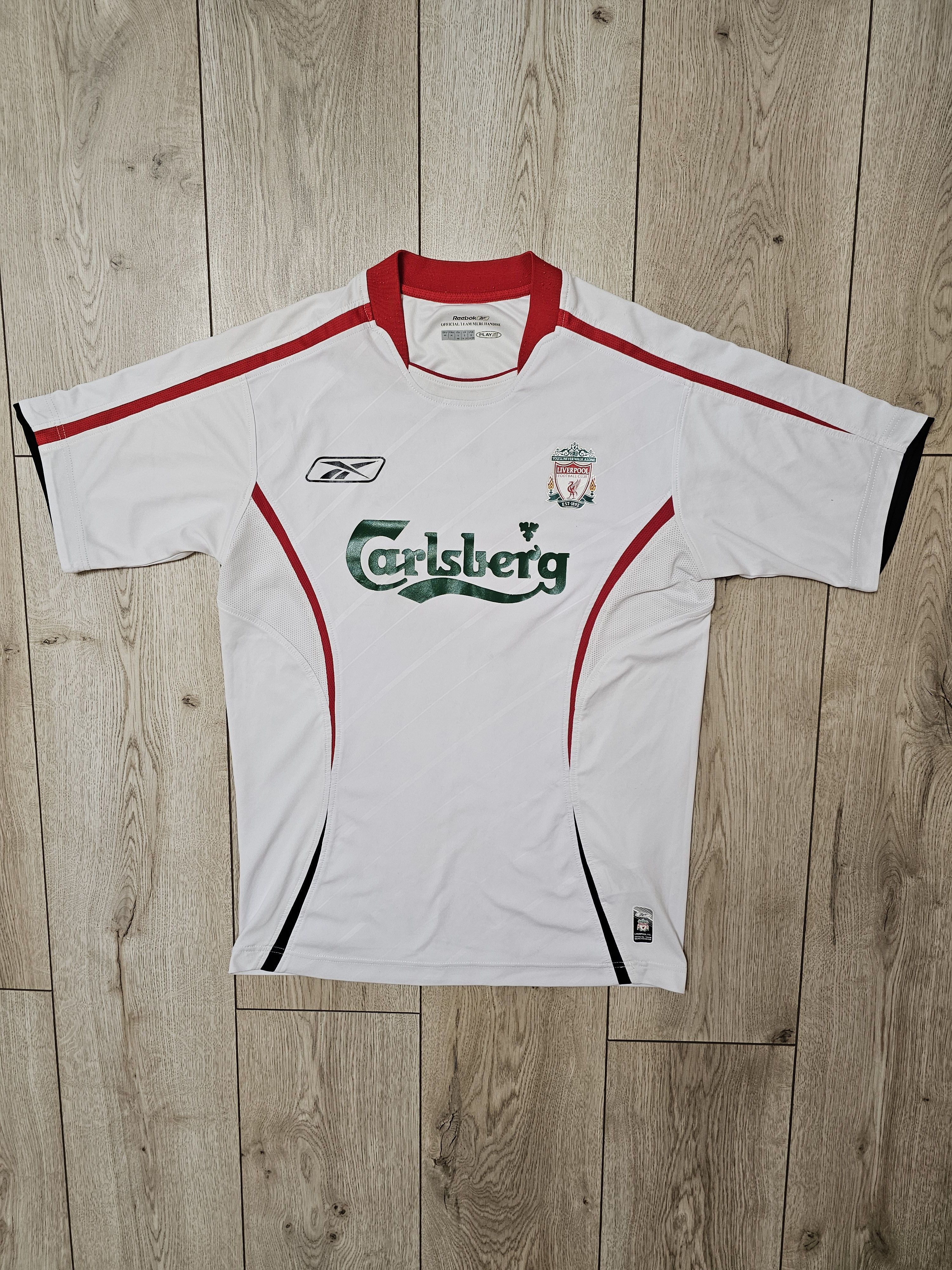 Vintage LIVERPOOL 2005 2006 AWAY FOOTBALL SHIRT SOCCER JERSEY Size US S / EU 44-46 / 1 - 1 Thumbnail