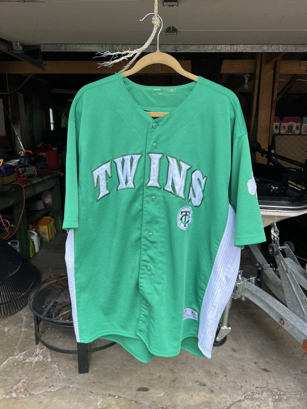 MLB Minnesota Twins Game Green Jersey St Patricks Day Size US XL / EU 56 / 4 - 1 Thumbnail