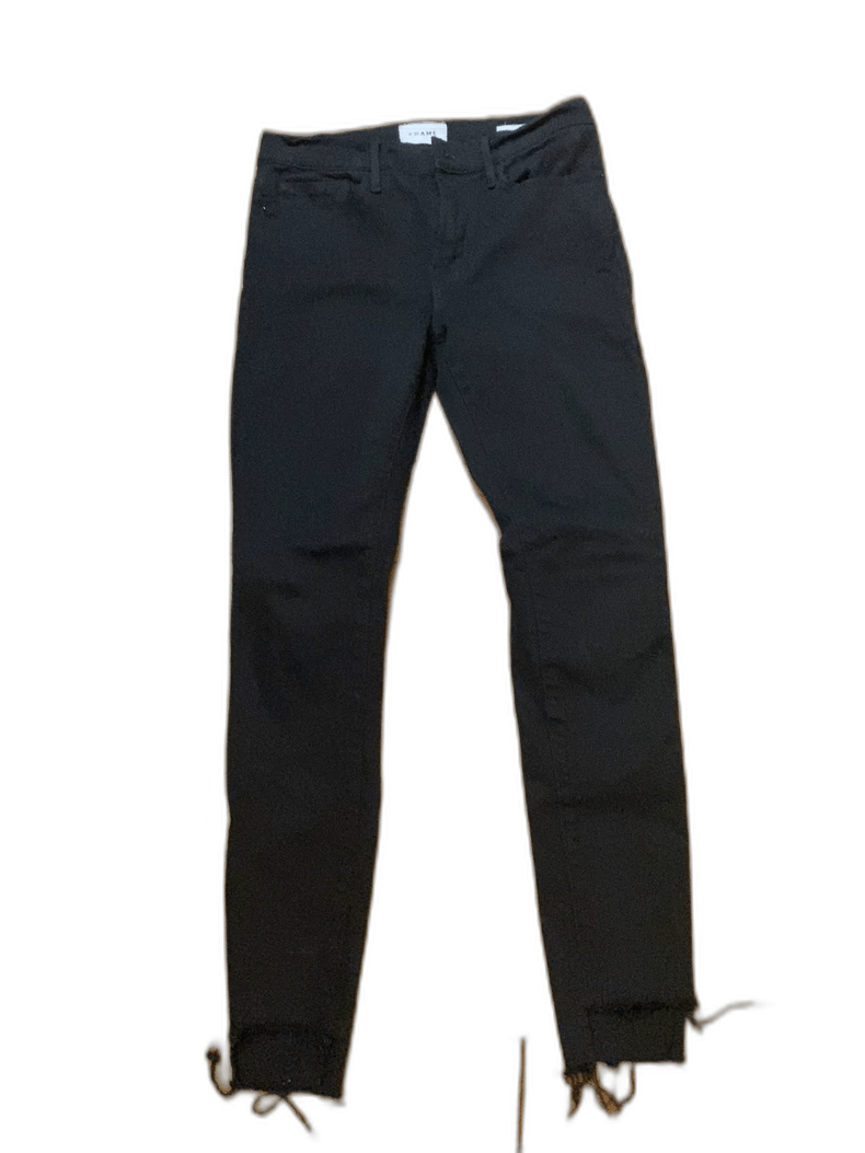 Frame Classic Irregular Frayed Denim Pants