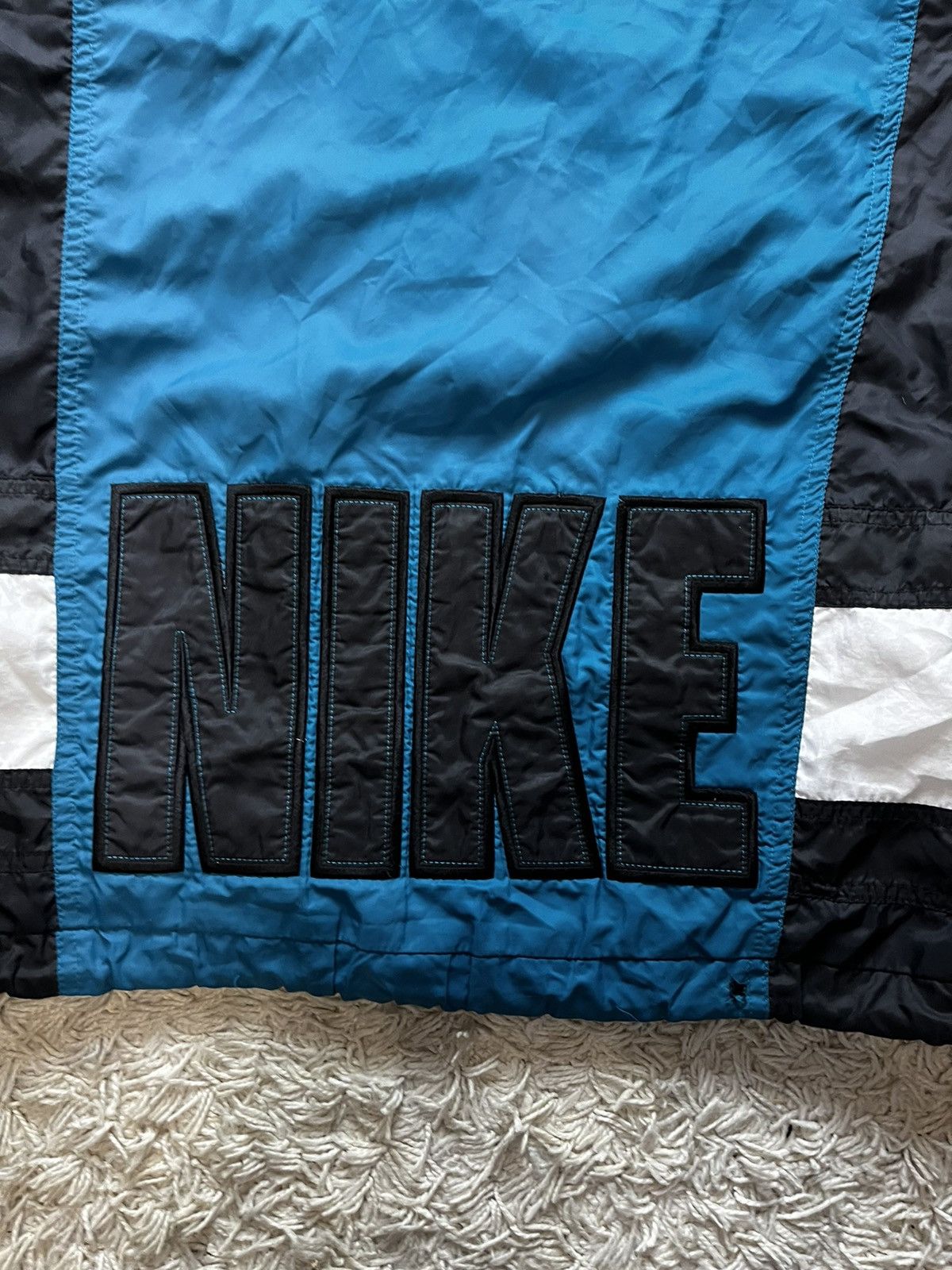 Nike × Vintage Vintage Streetwear Leather Jacket Nike Big Logo 90’s Size US S / EU 44-46 / 1 - 8 Thumbnail