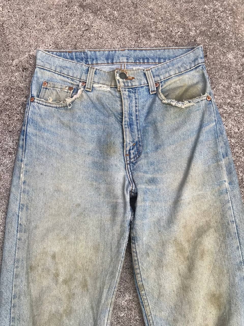 Levi's VINTAGE LEVIS 505 1983s LEVIS DISTRESSED DIRTY JEAN W29x31 Size US 29 - 2 Thumbnail