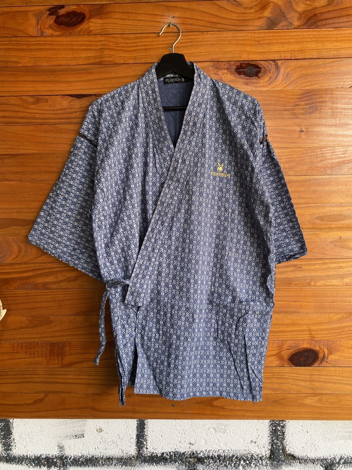 Playboy Vintage Playboy Japanese Pattern Kimono Jacket Yukata Style Size US M / EU 48-50 / 2 - 3 Thumbnail