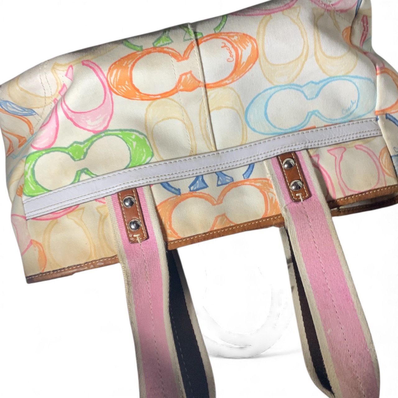 Coach Coach Multicolored Hand Tote (item#b157) Size ONE SIZE - 8 Thumbnail