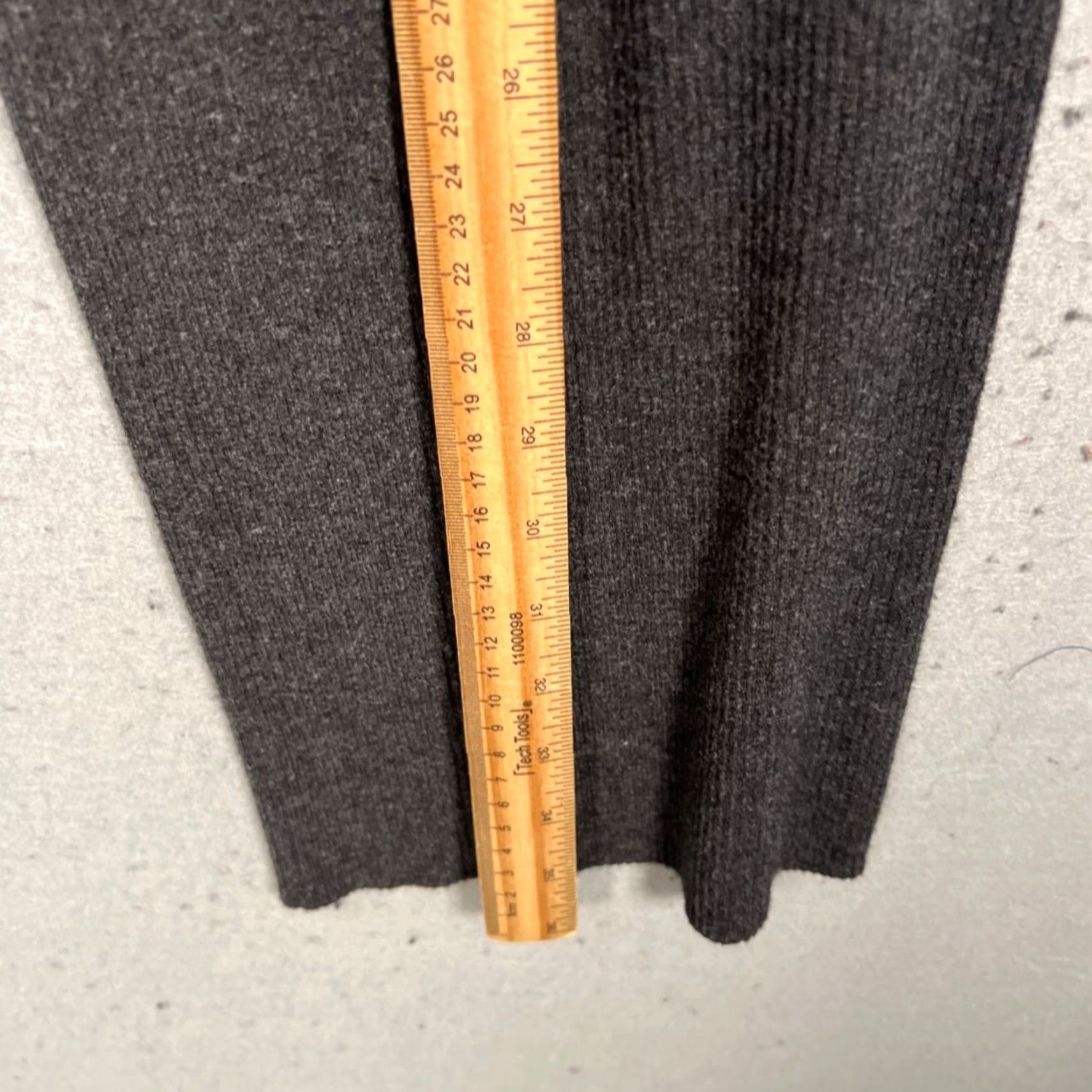 Uniqlo Uniqlo Womens Small 26-27 Wide-Leg Knit Pants Gray Rayon Blend Size 28" / US 6 / IT 42 - 5 Thumbnail