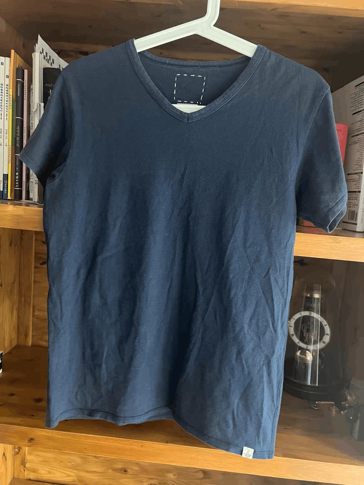 Visvim Sz 1 Visvim Indigo Dye V-neck Tee Size US S / EU 44-46 / 1 - 3 Thumbnail