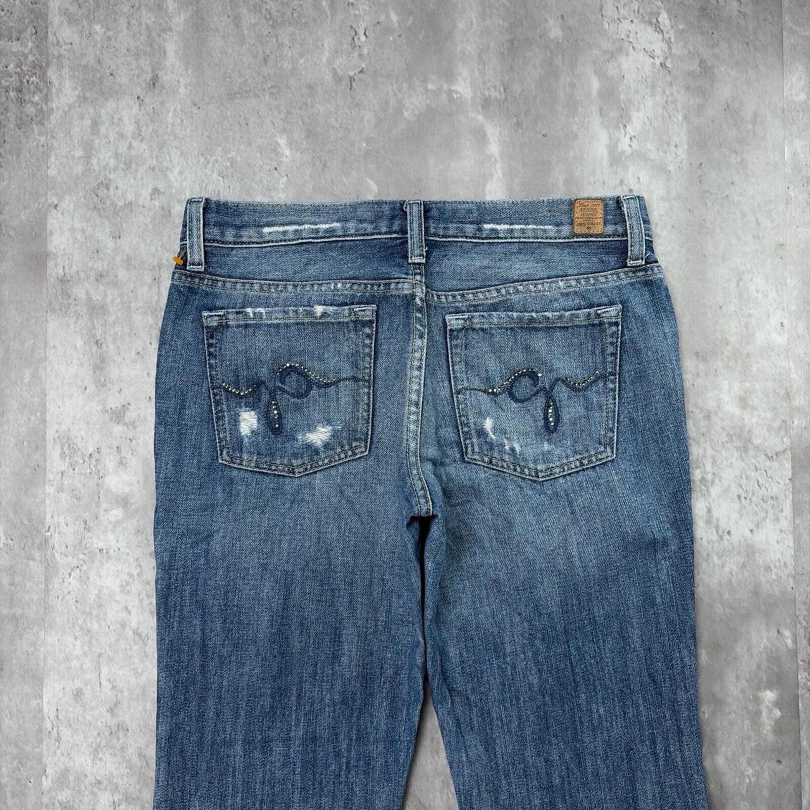 Guess Y2K Light Wash Guess Grunge Bootcut Denim Jeans Size 27" / US 4 / IT 40 - 3 Thumbnail