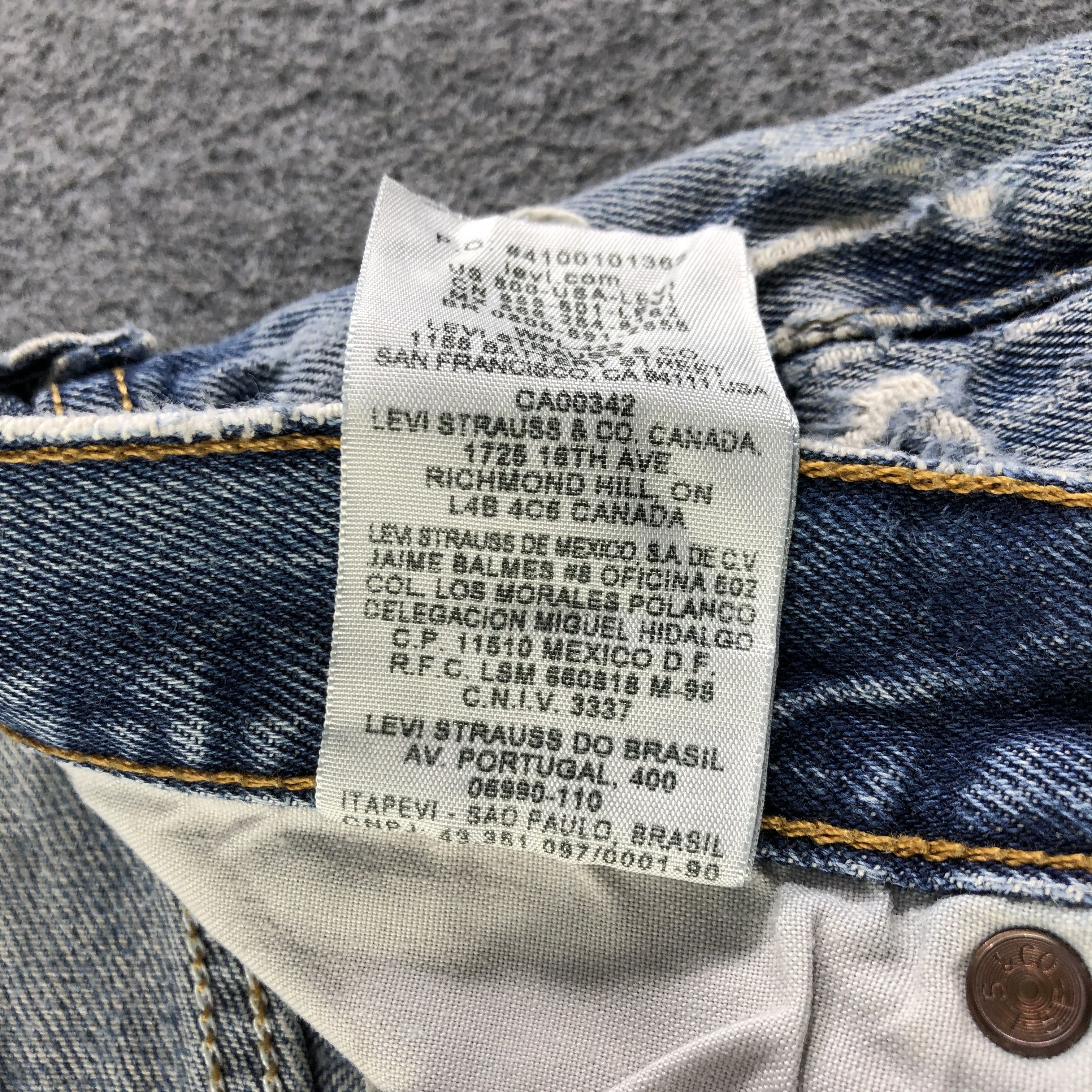 Levi's Vintage Distressed Levis 501 Jeans-J4240 Size US 31 - 13 Thumbnail