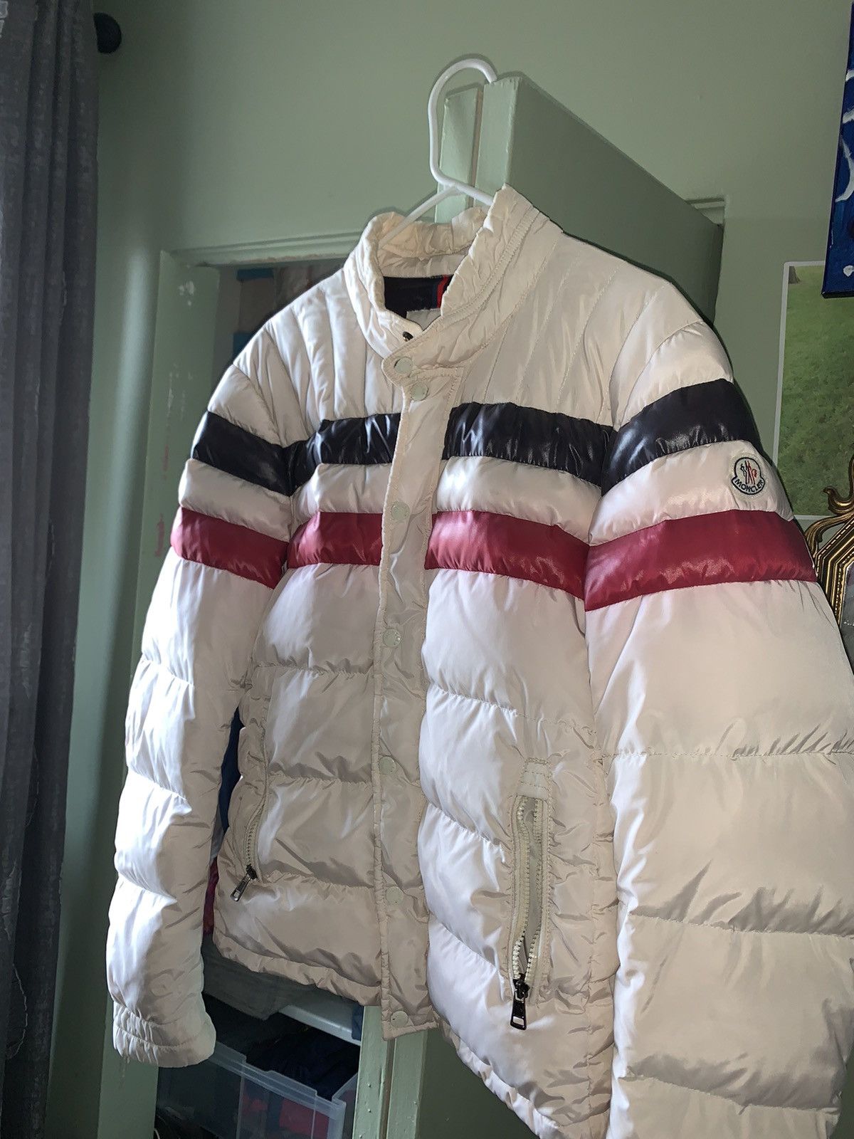 Moncler Moncler Menuire Striped Technical Jacket Size US L / EU 52-54 / 3 - 1 Thumbnail
