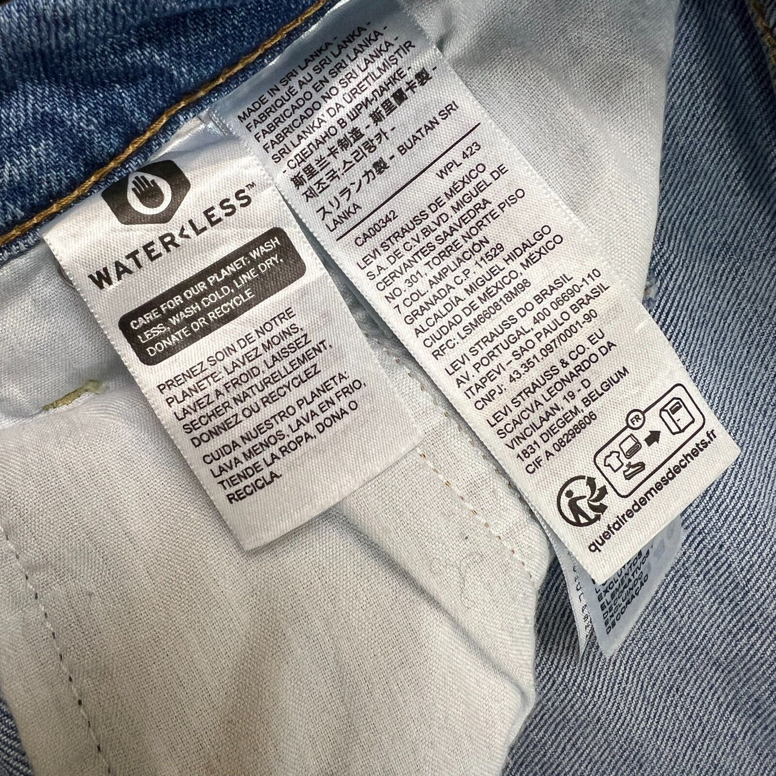 Levi's × Vintage Levi's Ribcage Straight Ankle Jeans High Rise Distress Denim Size 32" / US 10 / IT 46 - 10 Thumbnail