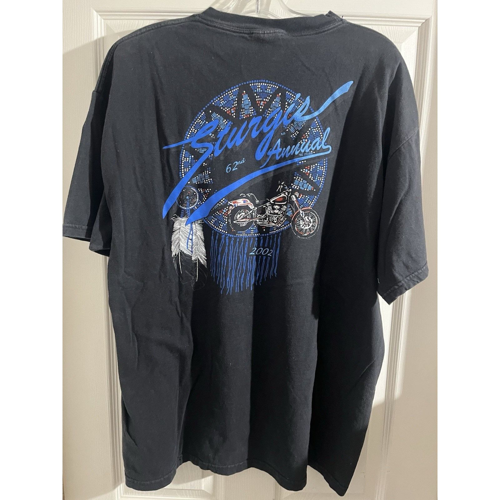 Hanes Vintage Sturgis 62nd Annual Bike Week Shirt XL Wolf 2002 Size US XL / EU 56 / 4 - 3 Thumbnail