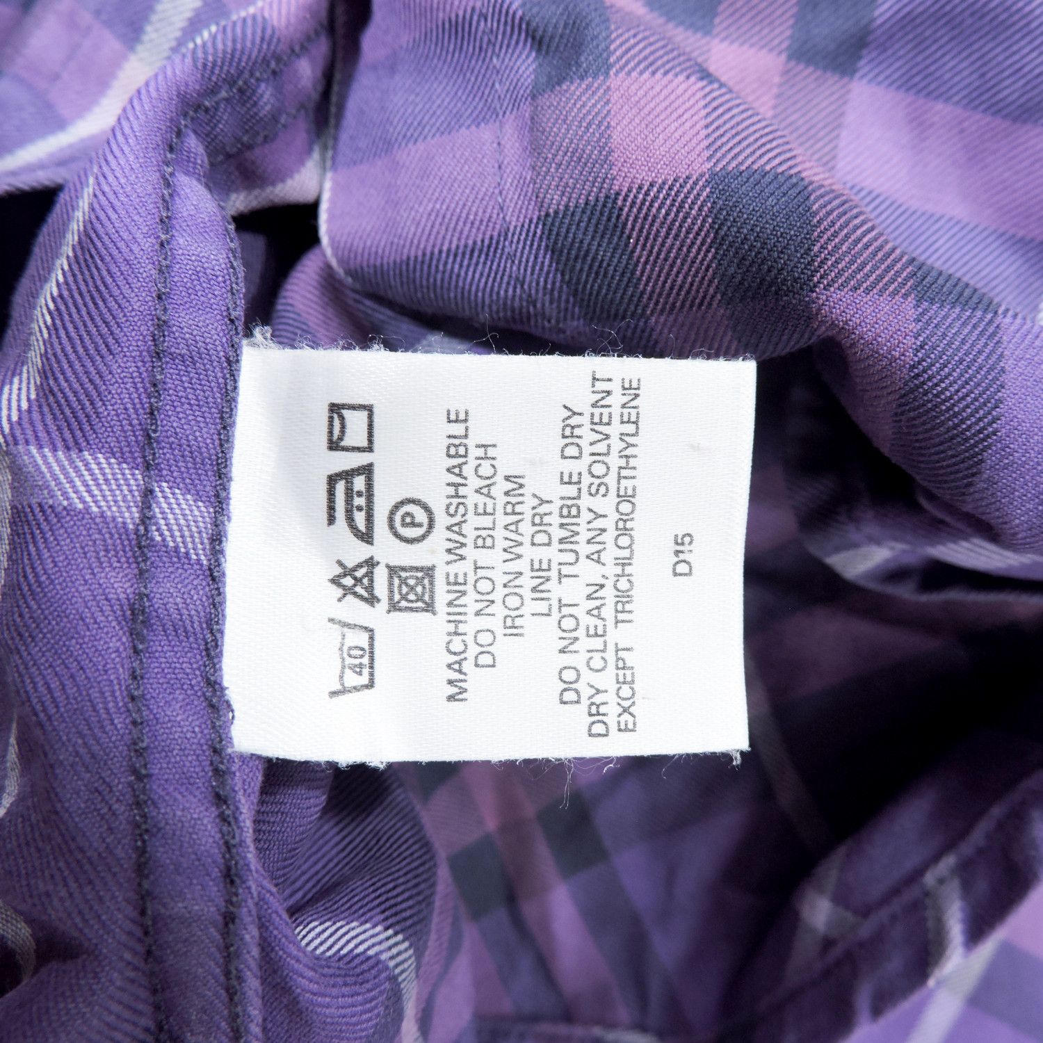 Burberry BURBERRY LONDON PURPLE PLAID LONG SLEEVE SHIRT Size L / US 10 / IT 46 - 4 Thumbnail