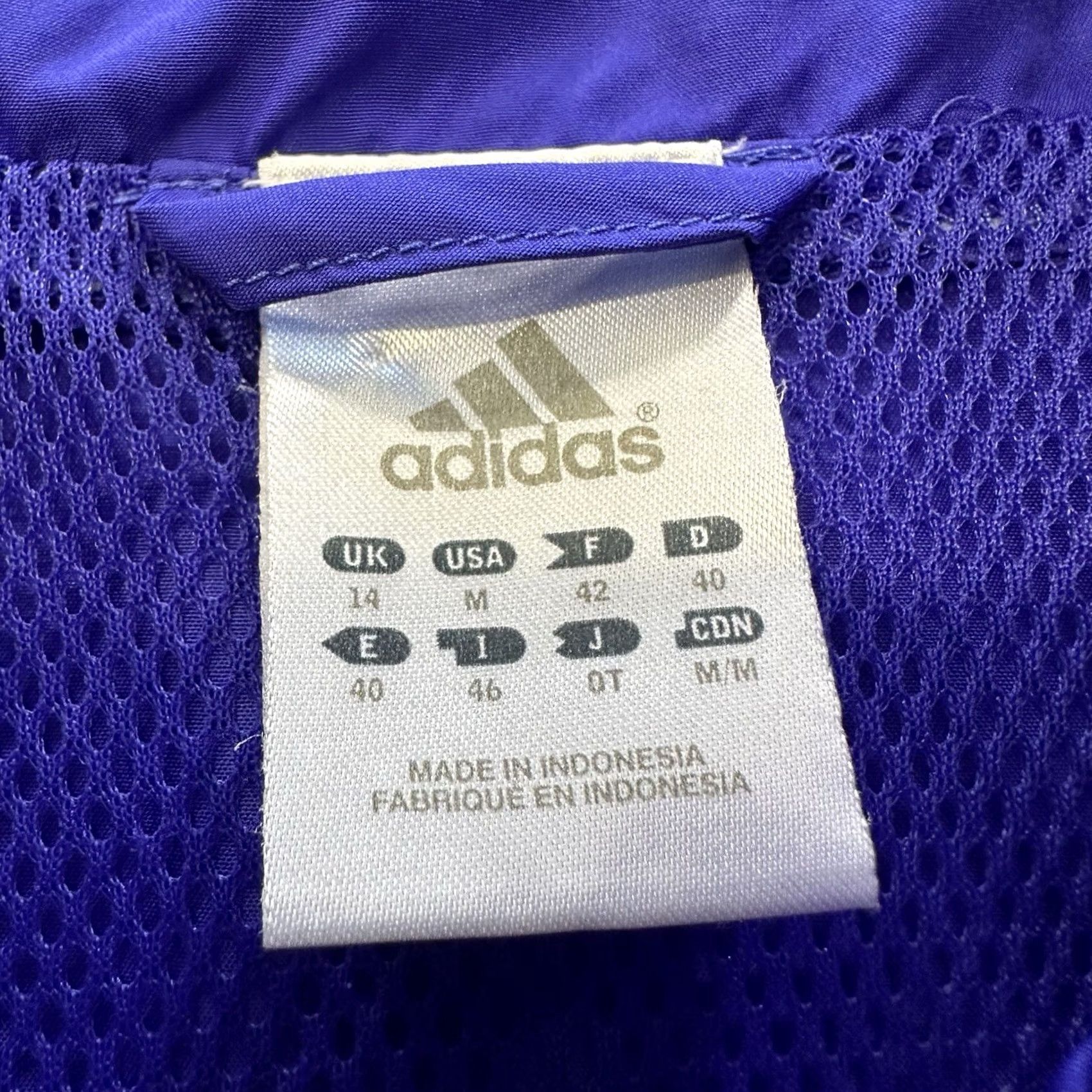 Adidas VINTAGE adidas Jacket Womens M Track Windbreaker Purple Black Y2K 05 Size M / US 6-8 / IT 42-44 - 4 Thumbnail
