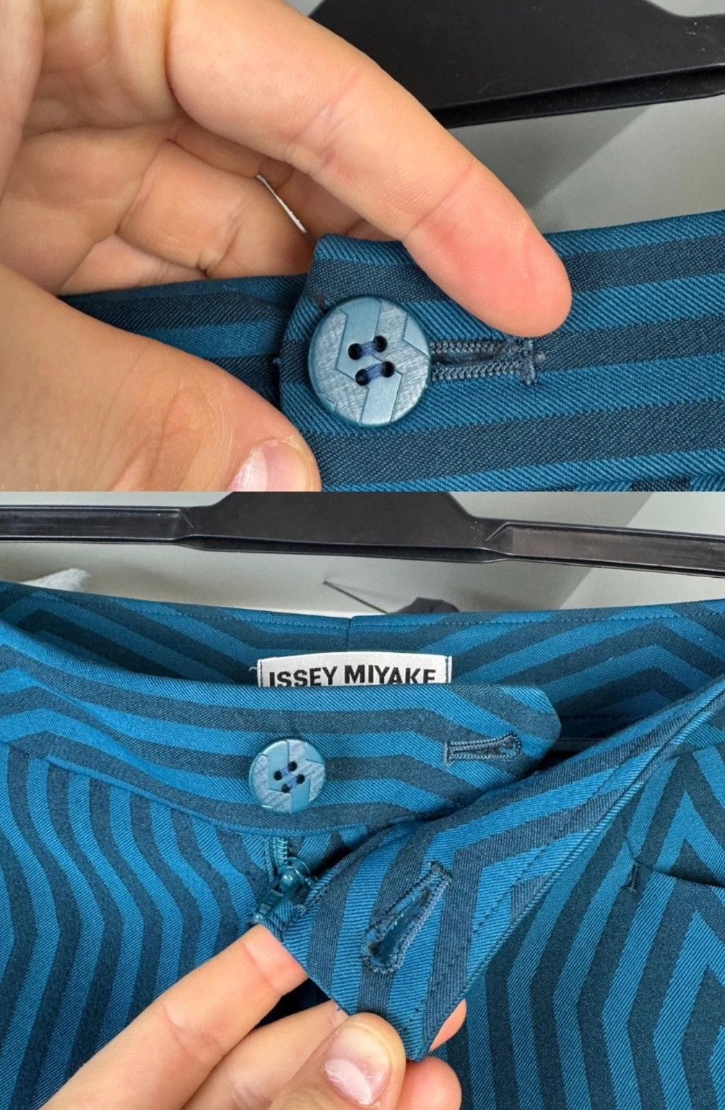 Issey Miyake Issey Miyake Women's Geometric Print Pants Trousers Size 3 Size 27" / US 4 / IT 40 - 3 Thumbnail