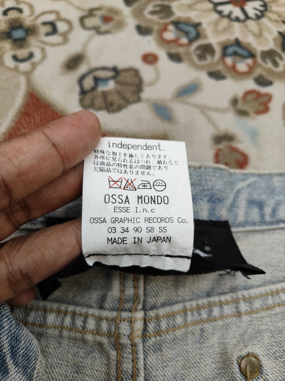 Japanese Brand Japanese Ossa Mondo Low-rise Denim Size 31" - 8 Thumbnail