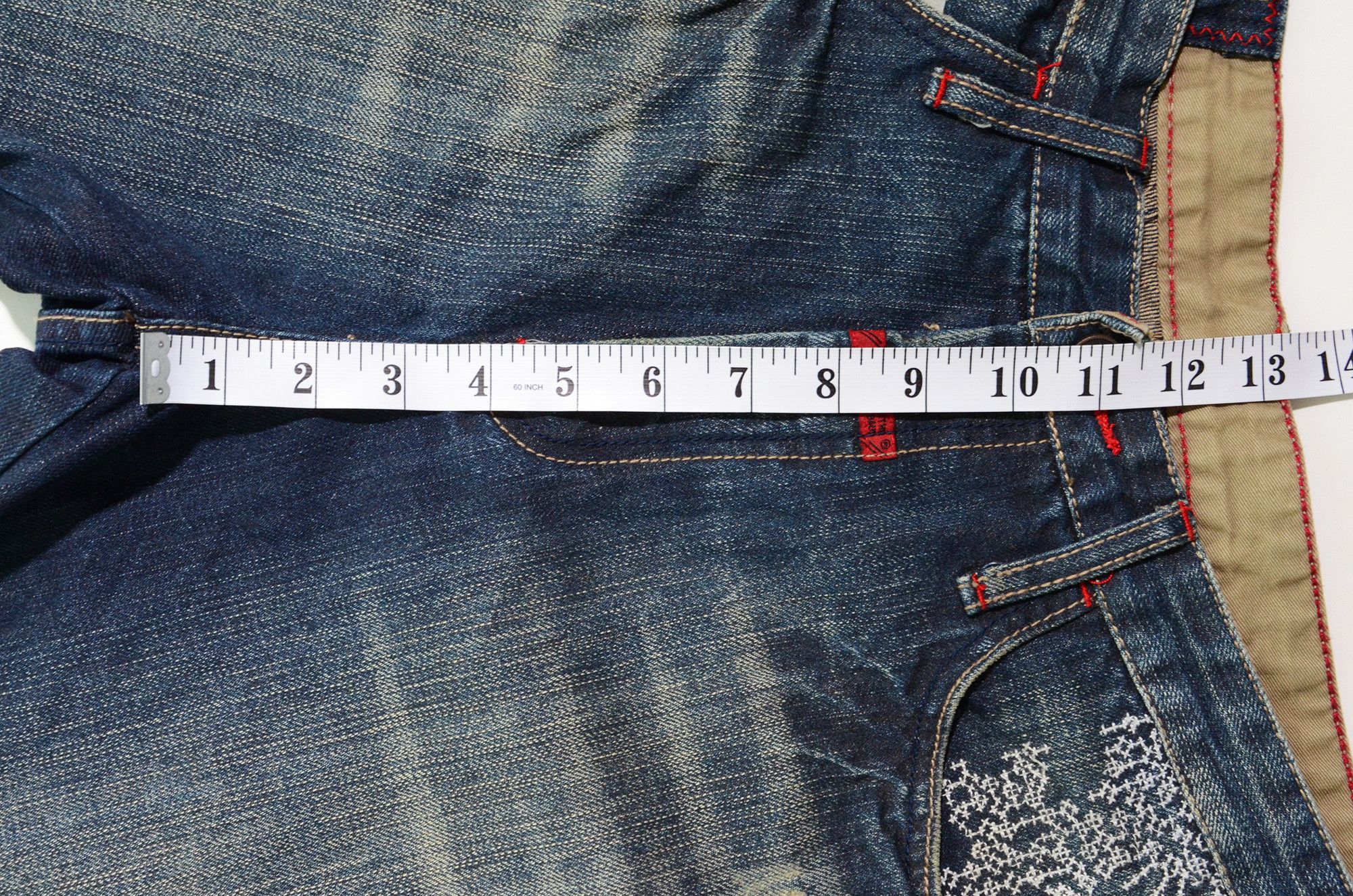 Marithe + Francois Girbaud [Tiny Hole] M+FG Jorts W34 Raw Denim Special 2006 Carft Size US 34 / EU 50 - 16 Thumbnail