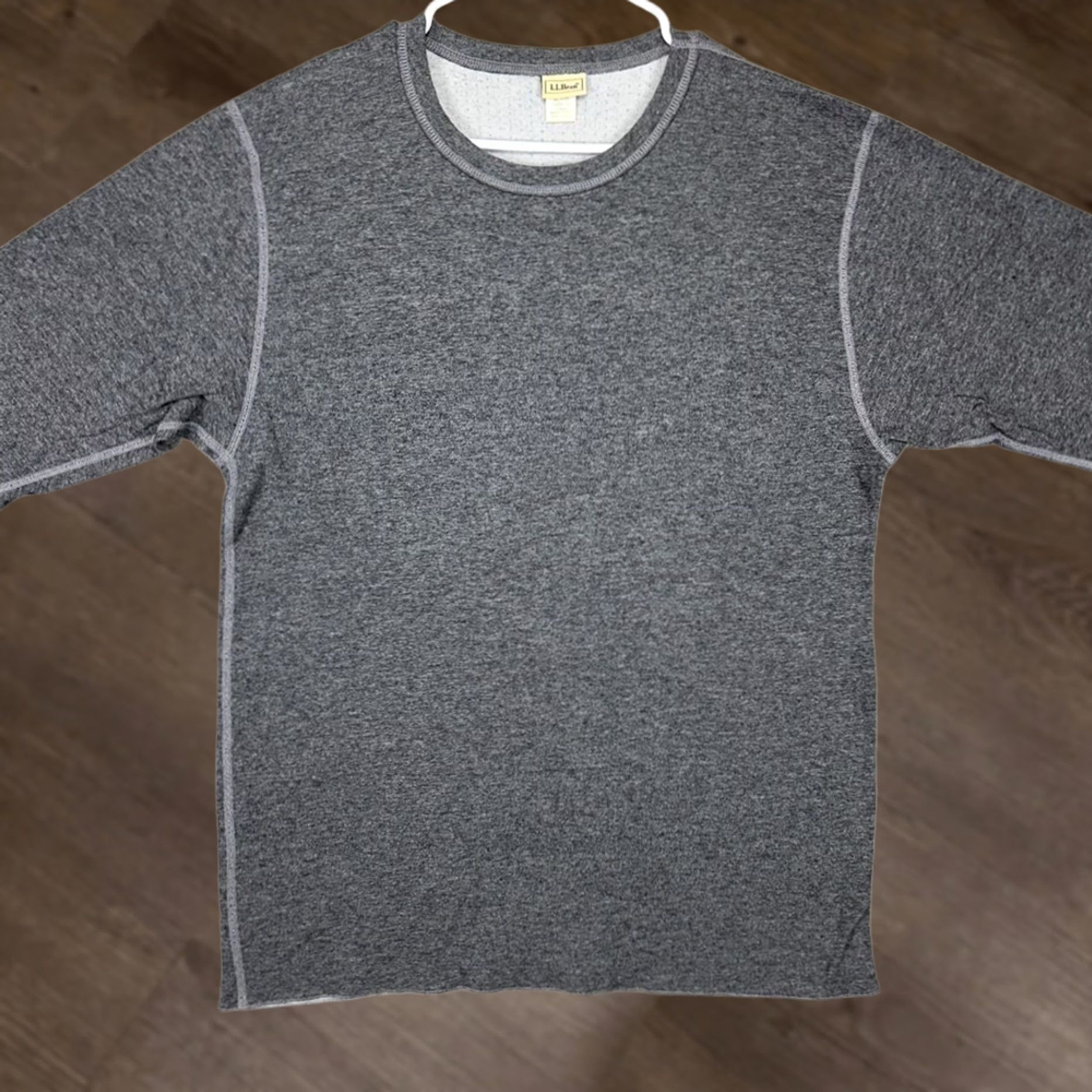 Vintage L.L. Bean Baselayer Wool Nylon Blend Crewneck Sweater Mens Large Grey Pullover Sweater Size US L / EU 52-54 / 3 - 1 Thumbnail
