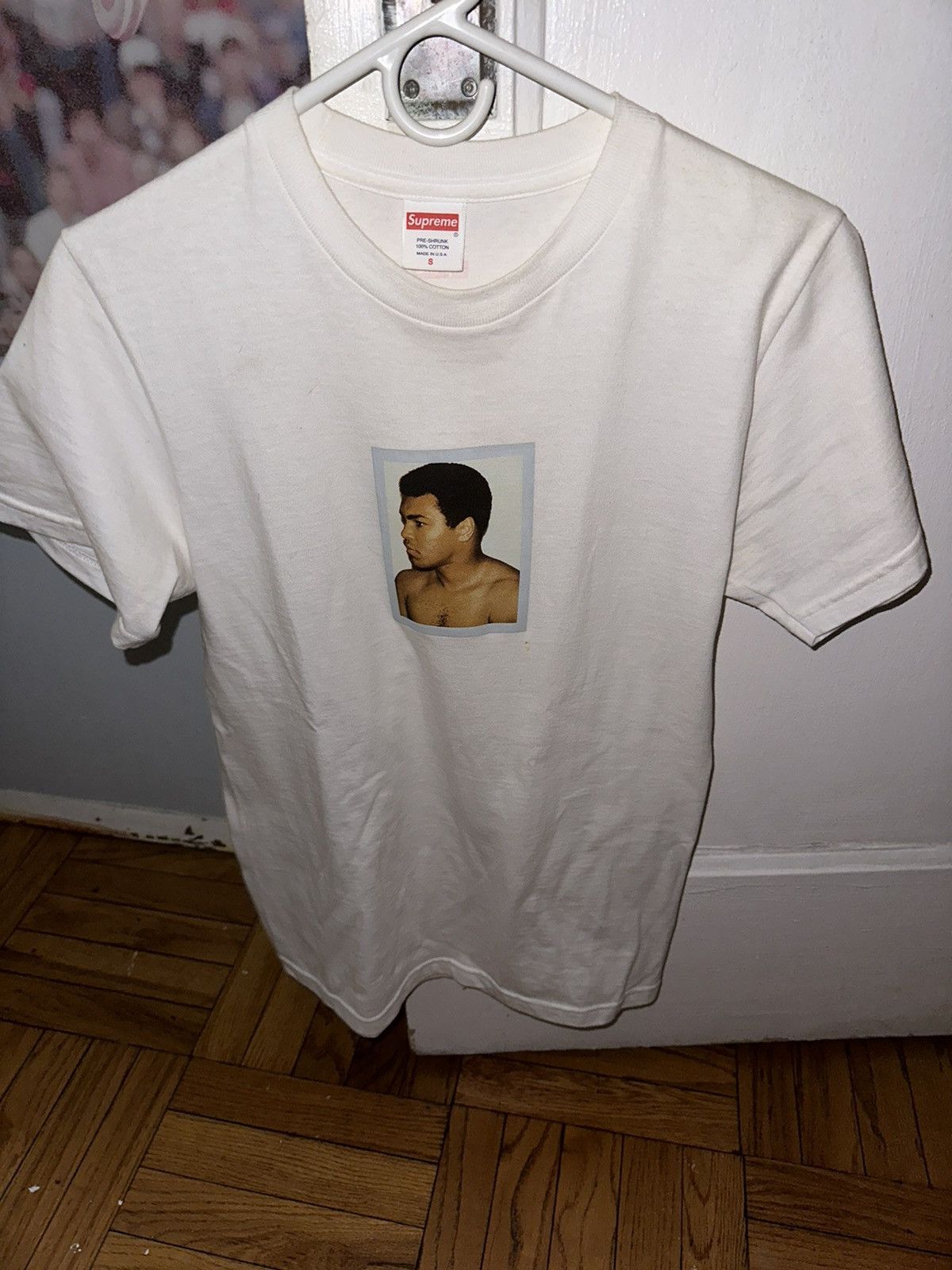 image of Supreme Muhammad Ali Shirt in White, Men's (Size Small)