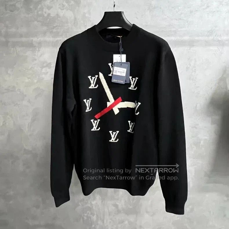Louis Vuitton Louis Vuitton Black Clock Intarsia Sweater. Size US L / EU 52-54 / 3 - 1 Thumbnail