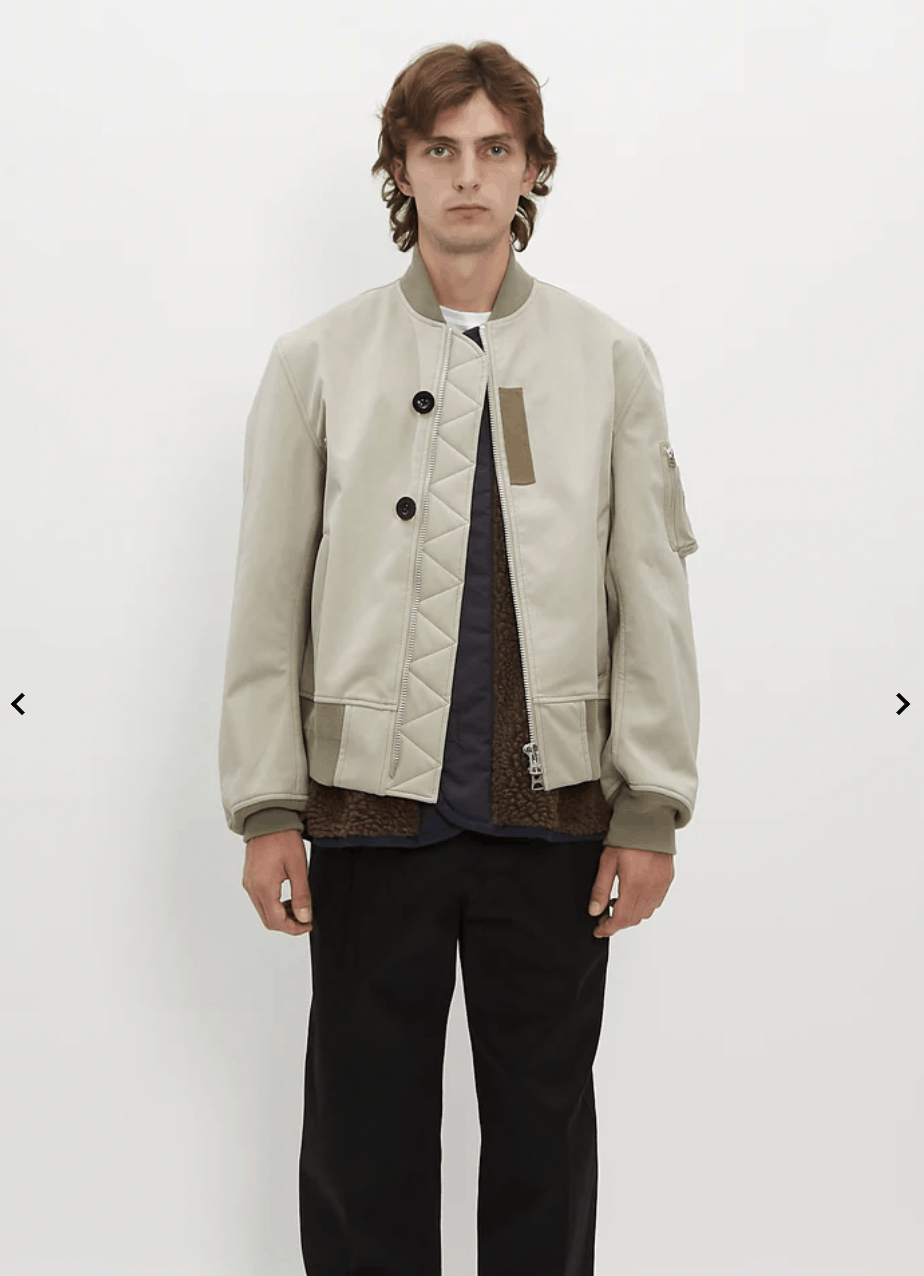 Sacai Sacai Faux Suede Bomber Jacket Size US M / EU 48-50 / 2 - 1 Thumbnail