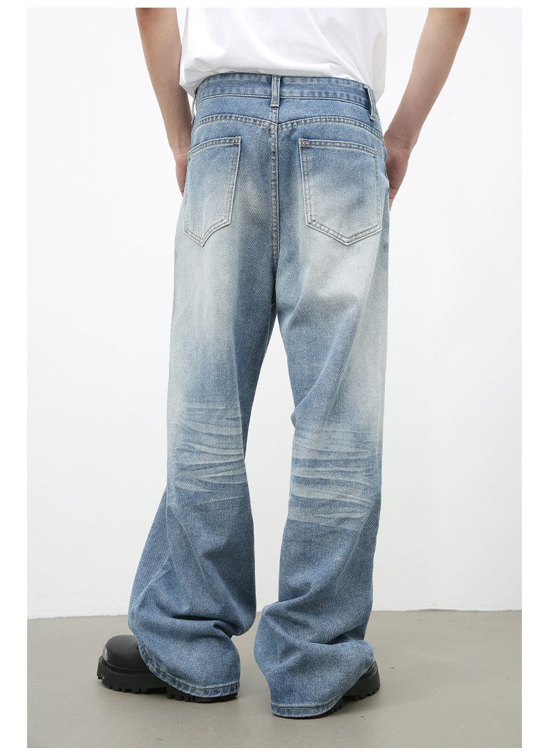 Japanese Brand × Jean Vintage washed trendy all-match loose straight jeans Size US 32 / EU 48 - 5 Thumbnail