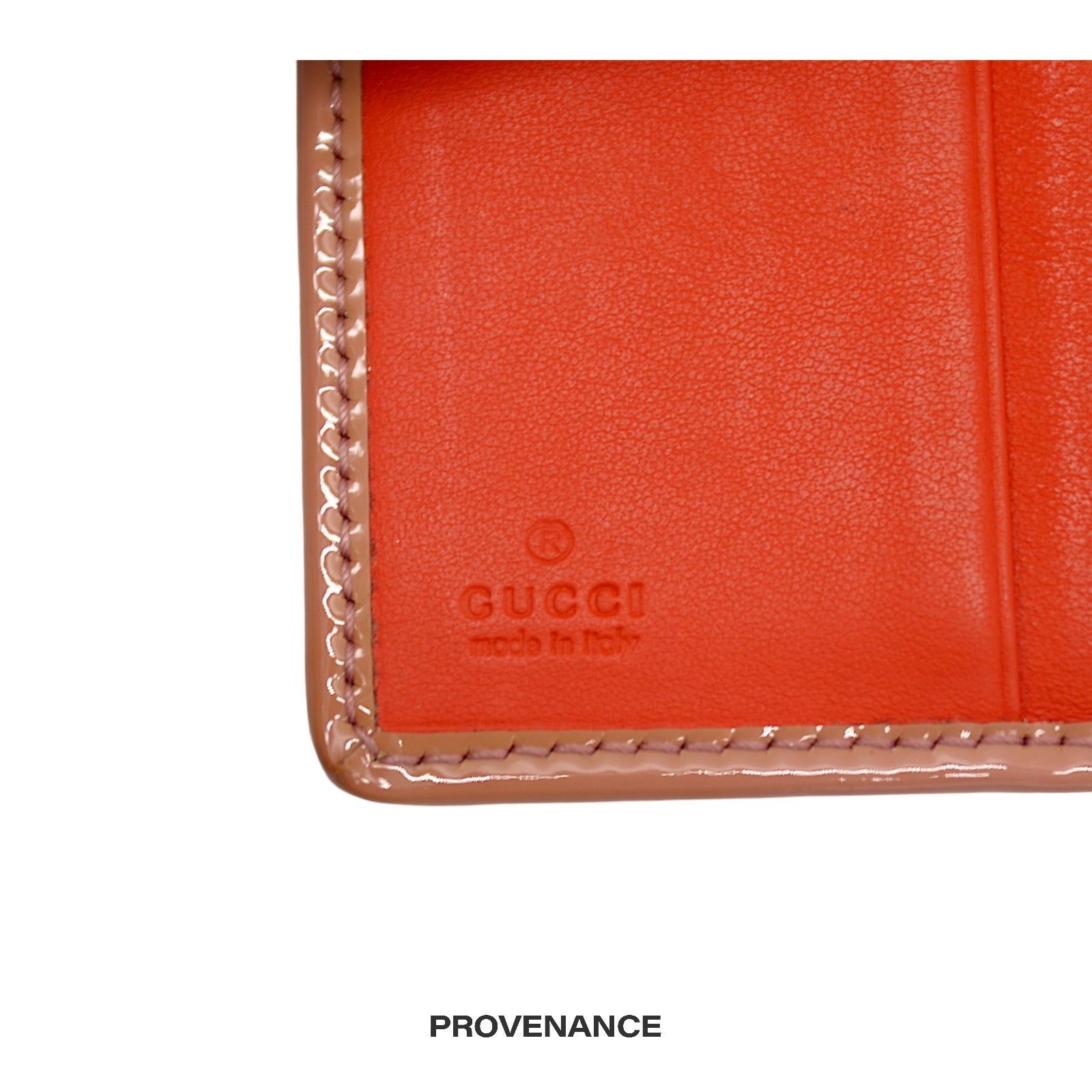 Gucci 🔴 Gucci GG Supreme Bow Pocket Organizer Wallet - Hot Orange Size ONE SIZE - 6 Thumbnail
