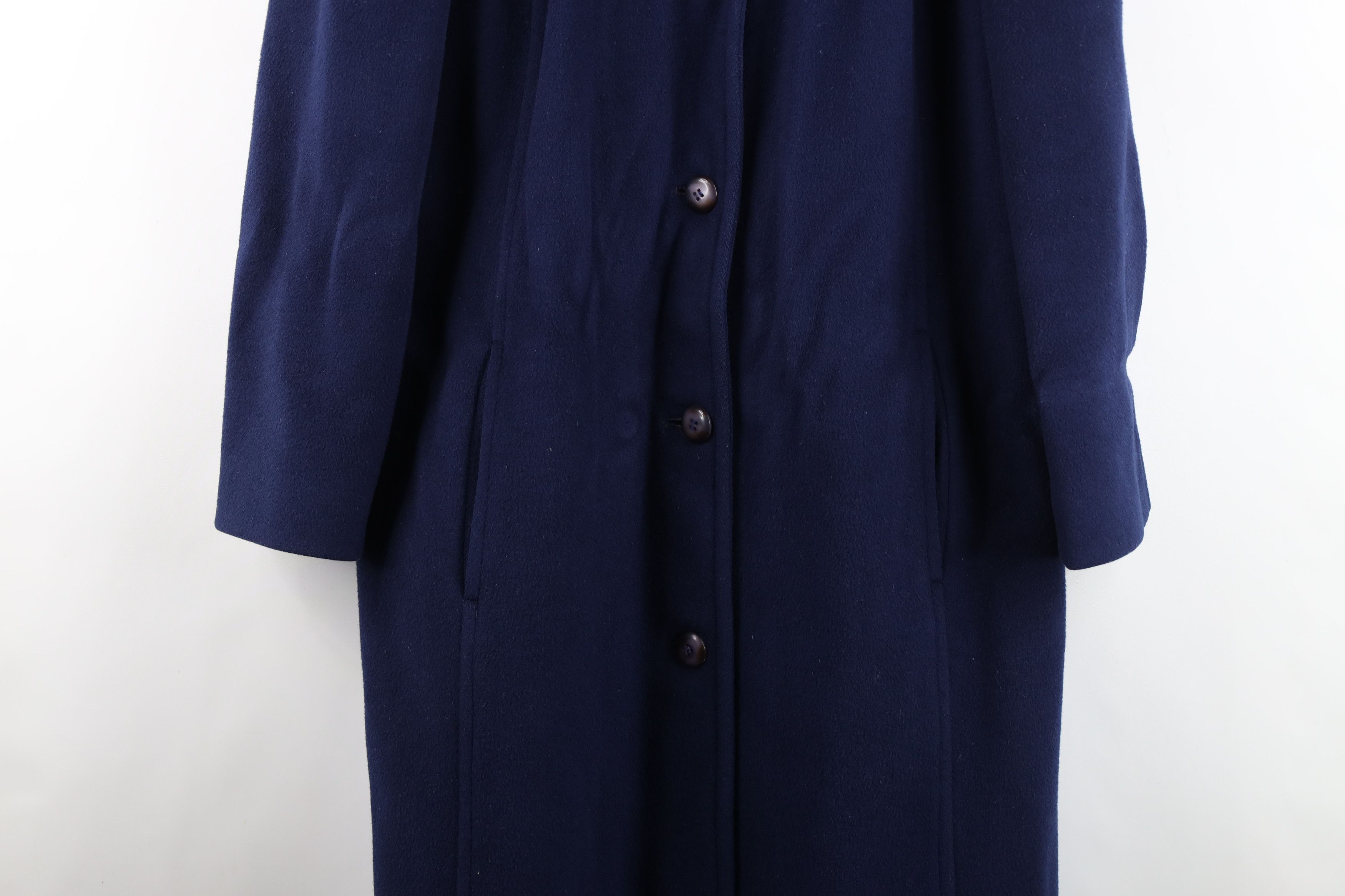 Pendleton Vintage 90s Pendleton Heavy Wool Trench Coat Jacket Blue USA Size XL / US 12-14 / IT 48-50 - 3 Thumbnail