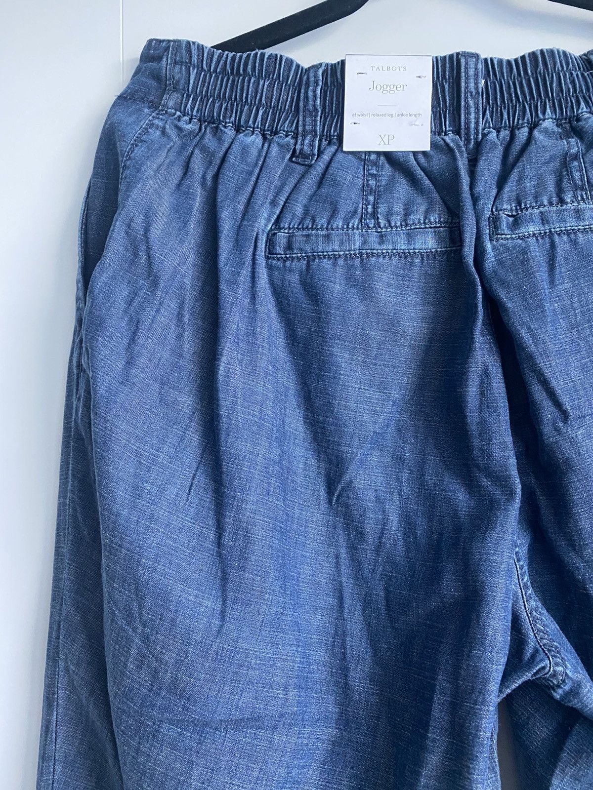 Talbots NWT Talbots Jogger Pants Women Xp Elastic band Linen Blend Size 27" / US 4 / IT 40 - 8 Thumbnail