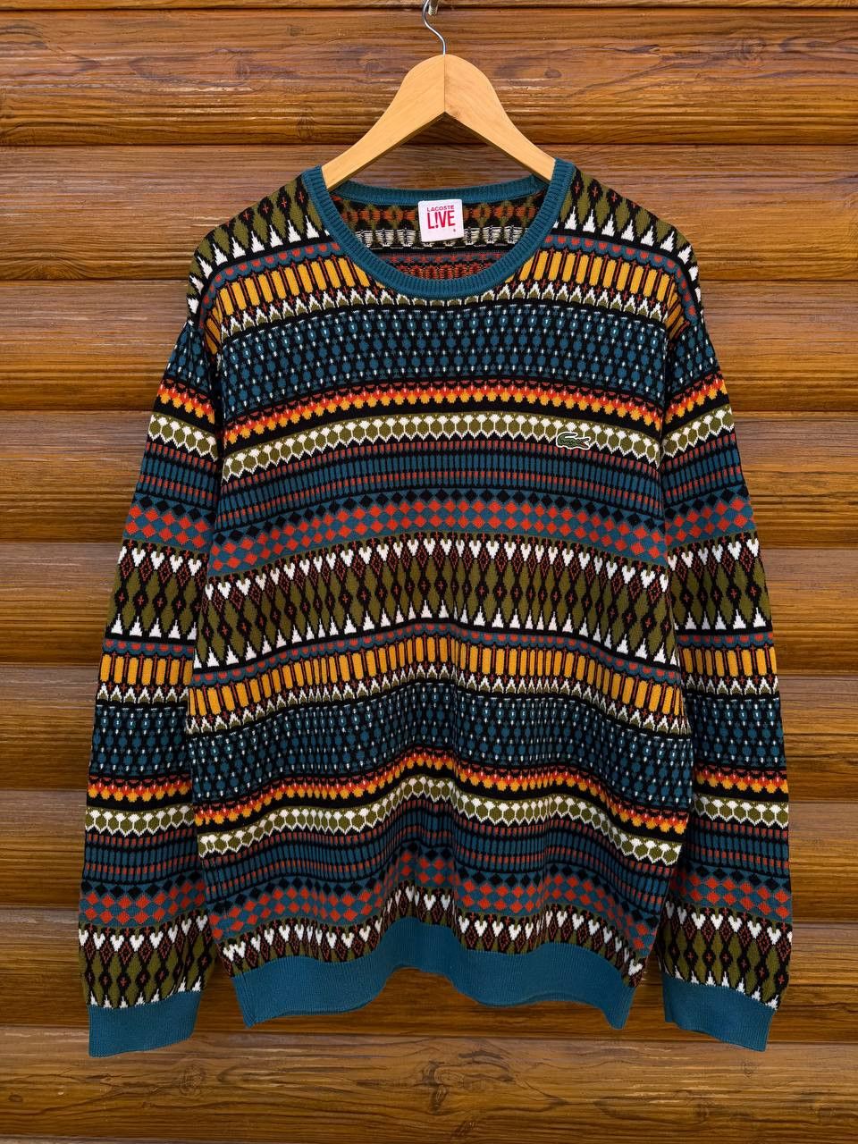 Lacoste Lacoste Sweater Coogi Style Lacoste Sweatshirt Size US XL / EU 56 / 4 - 1 Thumbnail