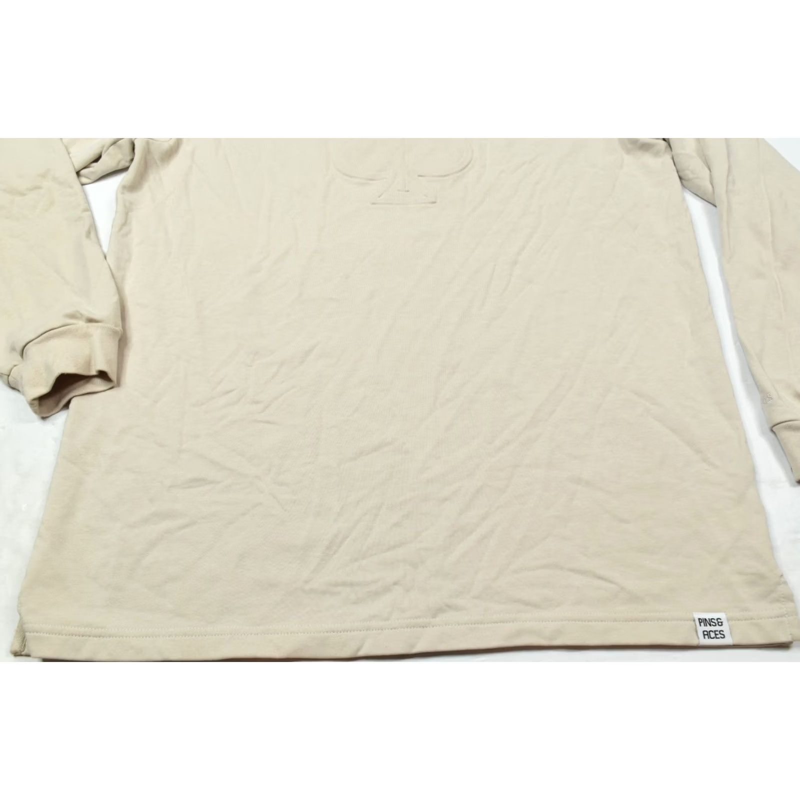 Vintage Pins & Aces Sweat Shirt Mens XL Beige Long Sleeve Crew Neck Pullover Golf Size US XL / EU 56 / 4 - 5 Thumbnail