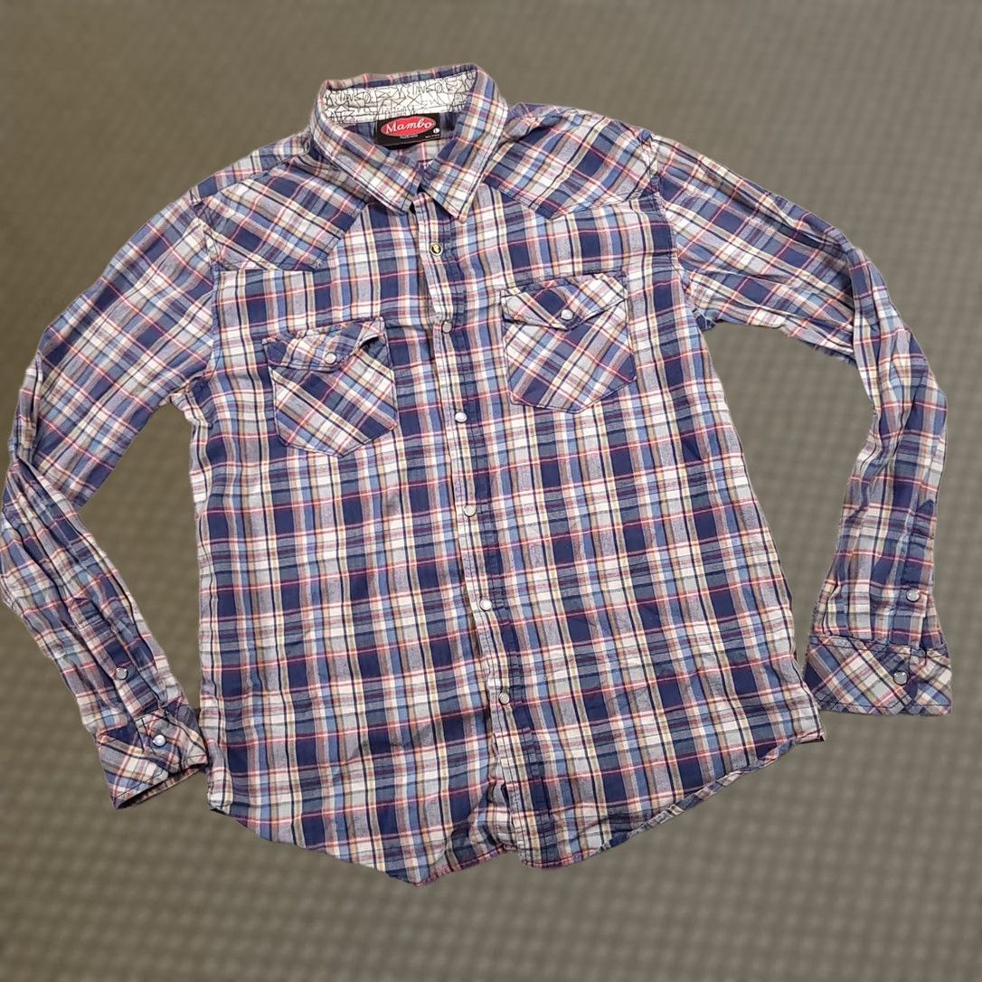 Mambo Mambo Australia Snap-Up Shirt Western Flannel Long Sleeve 100% Cotton Mens Large Size US L / EU 52-54 / 3 - 1 Thumbnail