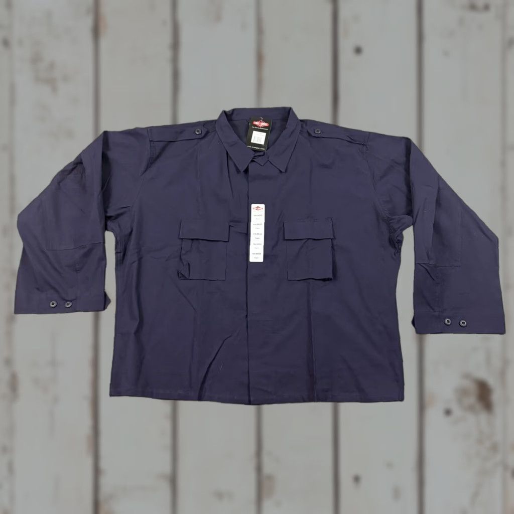 Vintage Tru-Spec Shirt Mens 4XL Blue Canvas Tactical Utility Long Sleeve Pockets Work Button-Up Shirt Mens 4XL Regular Blue Workwear Pockets Size US XXL / EU 58 / 5 - 1 Thumbnail