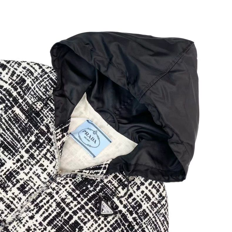 Prada Prada Black and white tweed triangle tassel jacket Size XS / US 0-2 / IT 36-38 - 3 Thumbnail