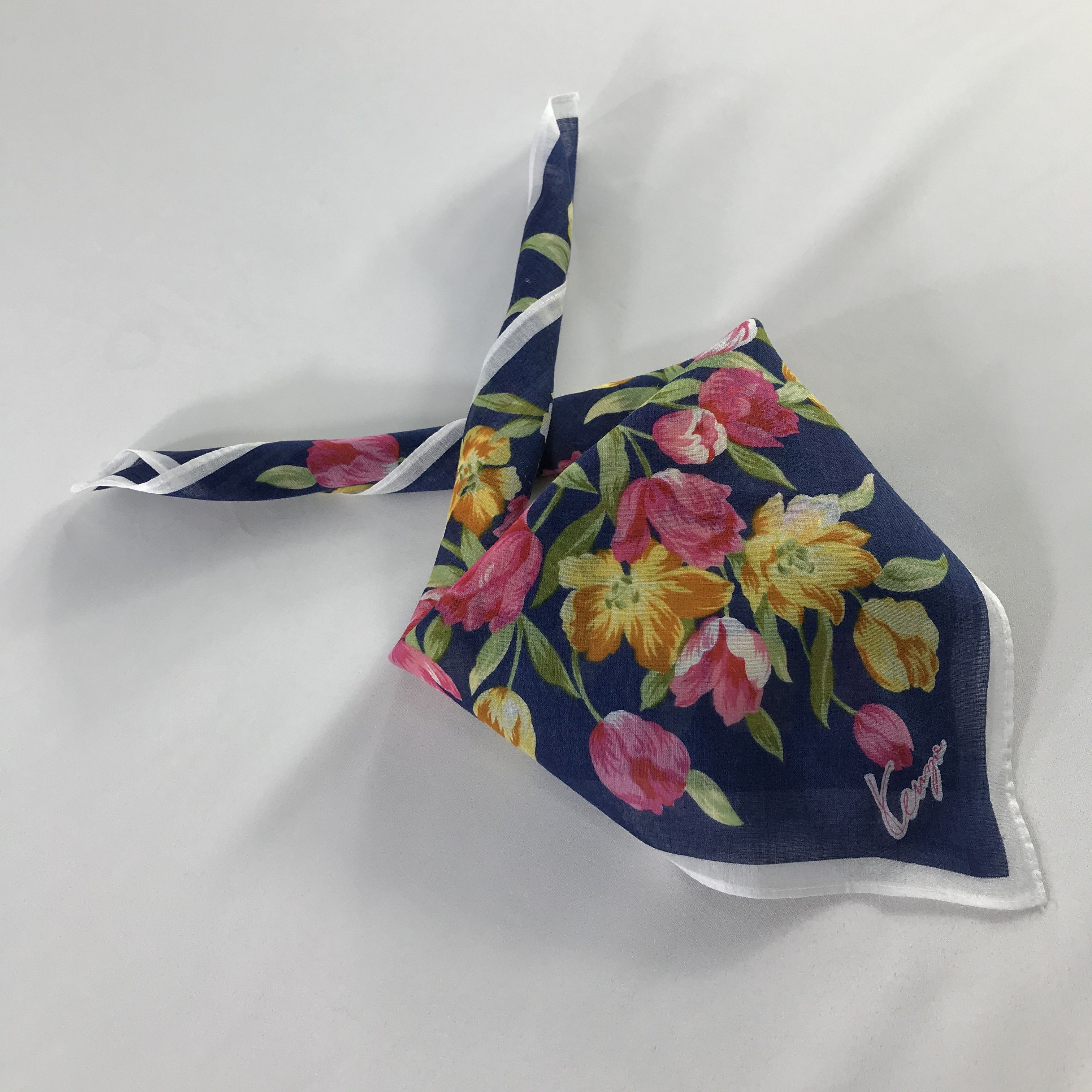 Kenzo × Vintage Kenzo Bandana / Handkerchief / Neckerchief - S715 Size ONE SIZE - 4 Thumbnail