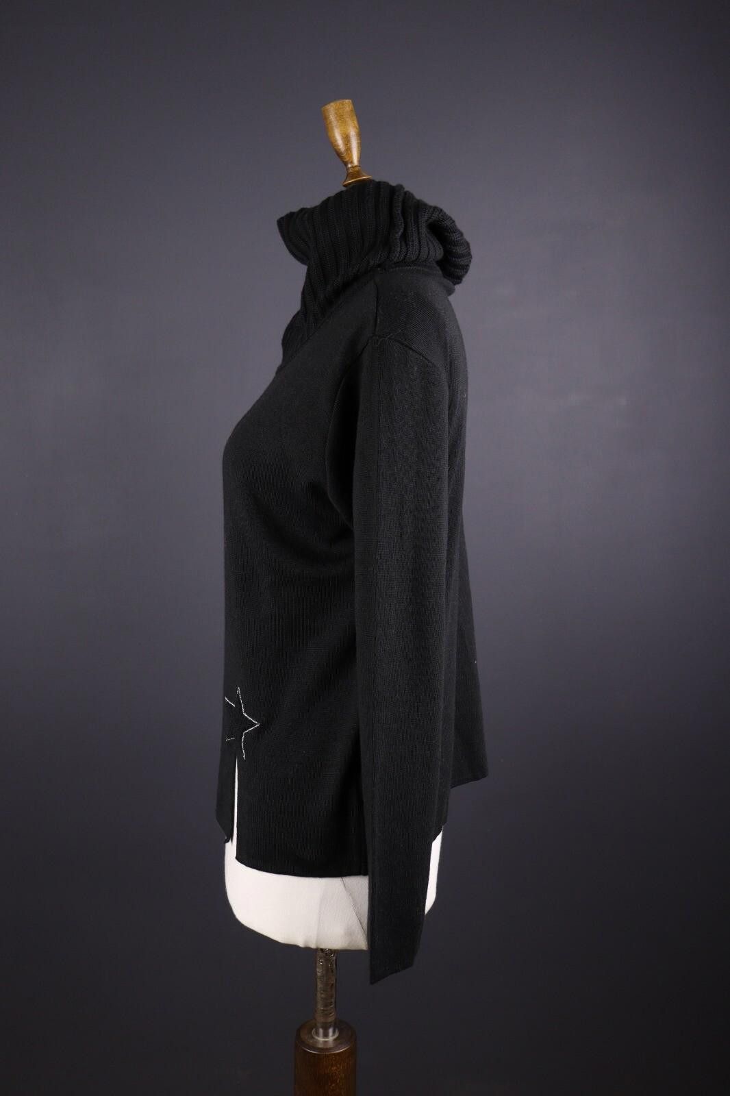 Carlo Colucci Carlo Colucci Black Wool Turtle Neck Knit Sweater Size 42 Size M / US 6-8 / IT 42-44 - 4 Thumbnail