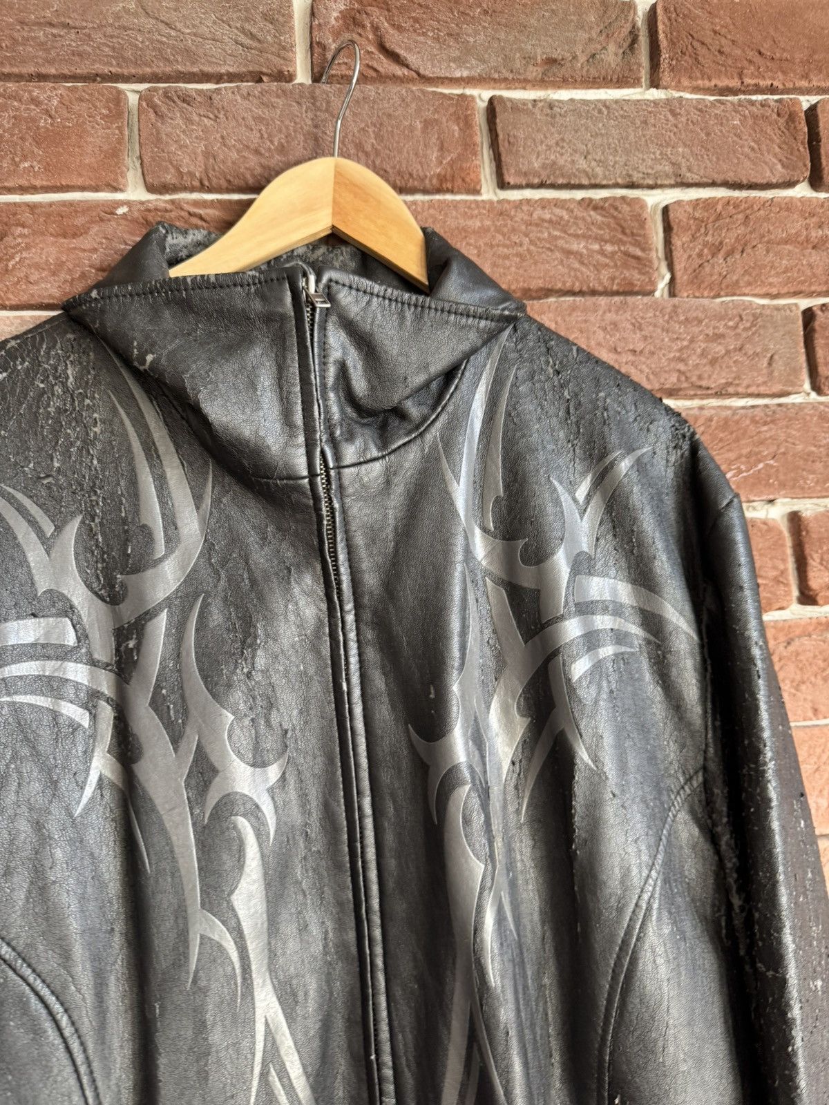 Vintage Vintage Faux Leather Tribal Rave Coat Jacket Rock Punk L Size US L / EU 52-54 / 3 - 10 Thumbnail