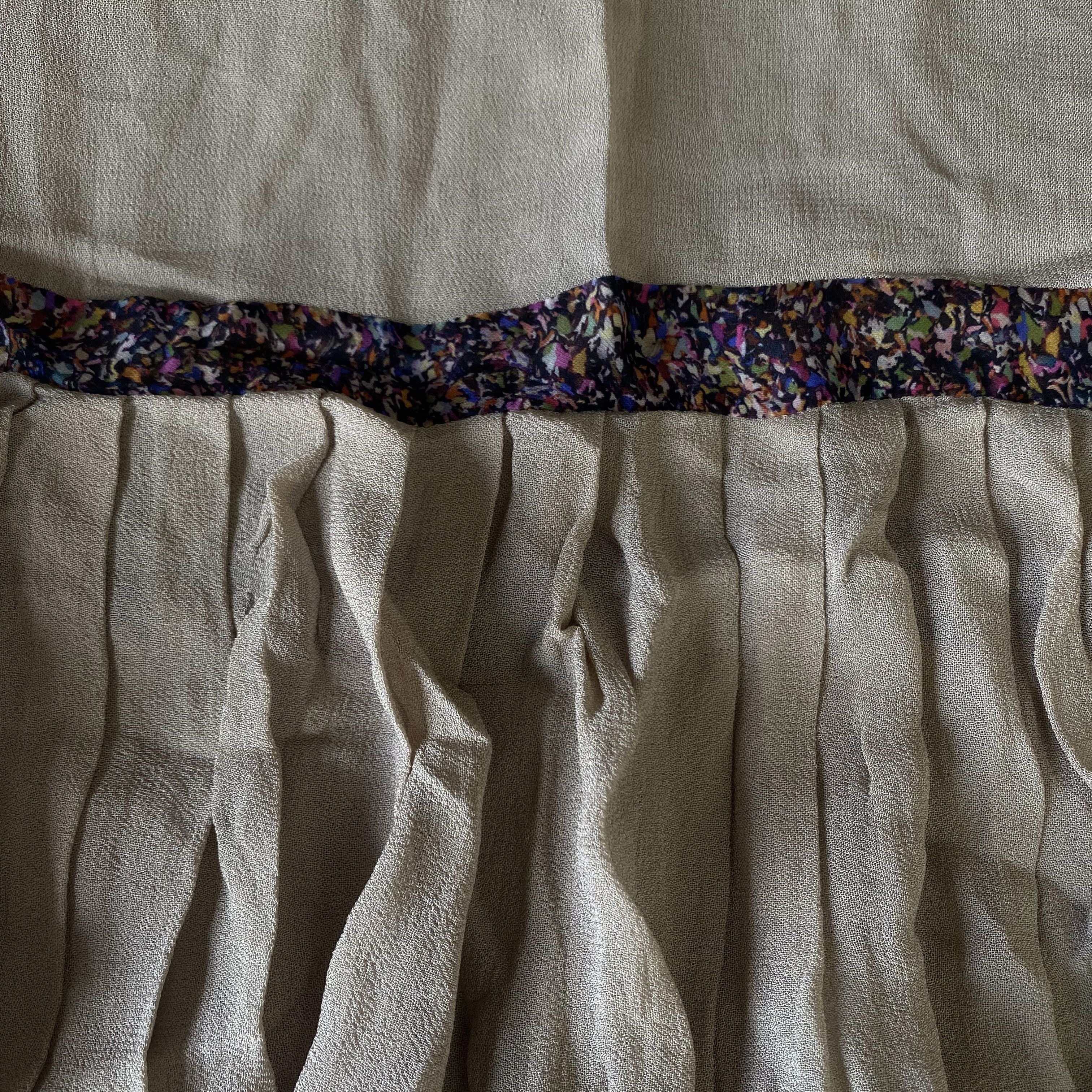 Dries Van Noten FW 2008 Beige Drop Waist Runway Dress Size XS / US 0-2 / IT 36-38 - 6 Thumbnail