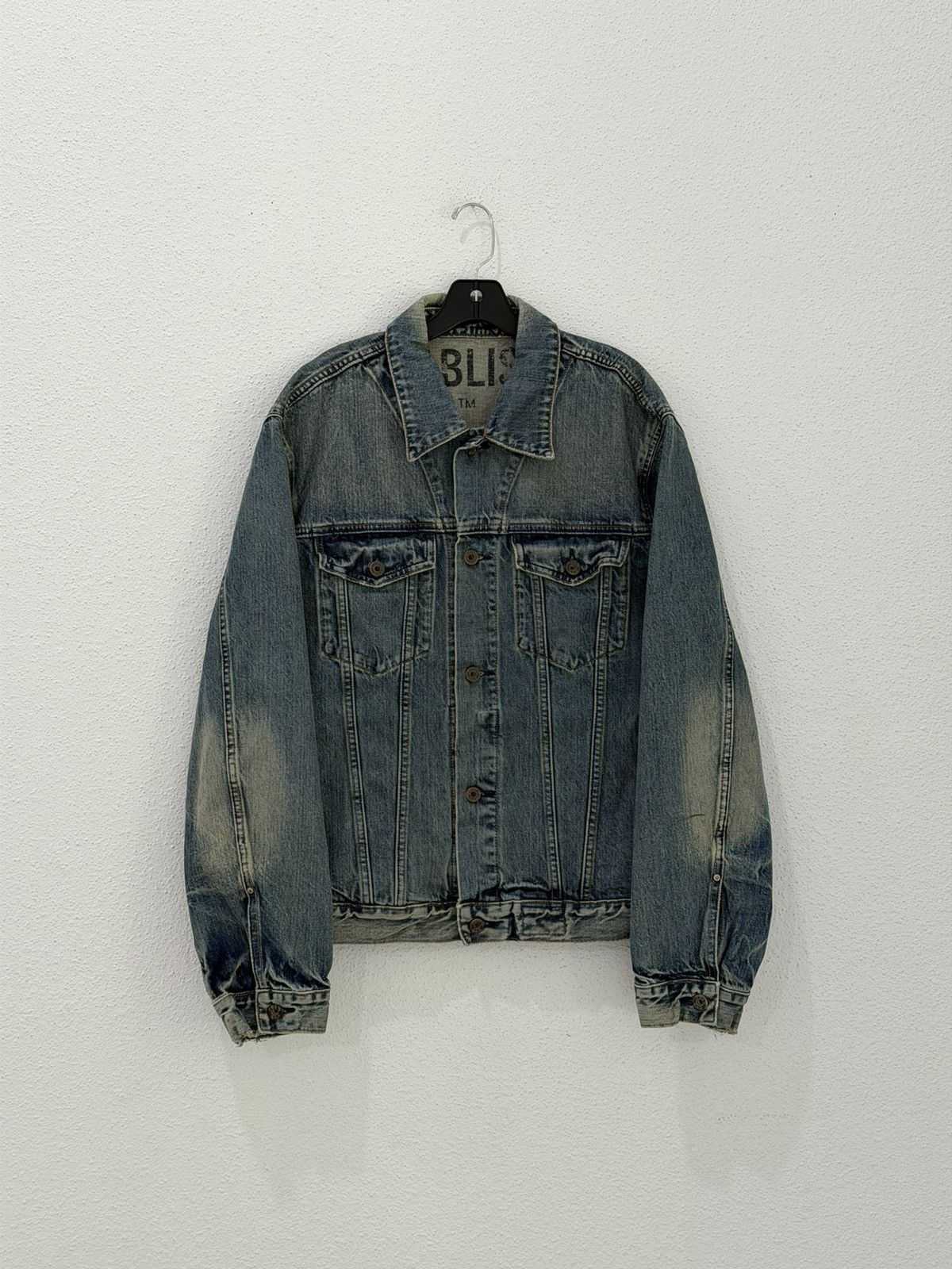 Vintage Gap Jean Jacket Dark Wash Denim Biker Y2K Trucker XL