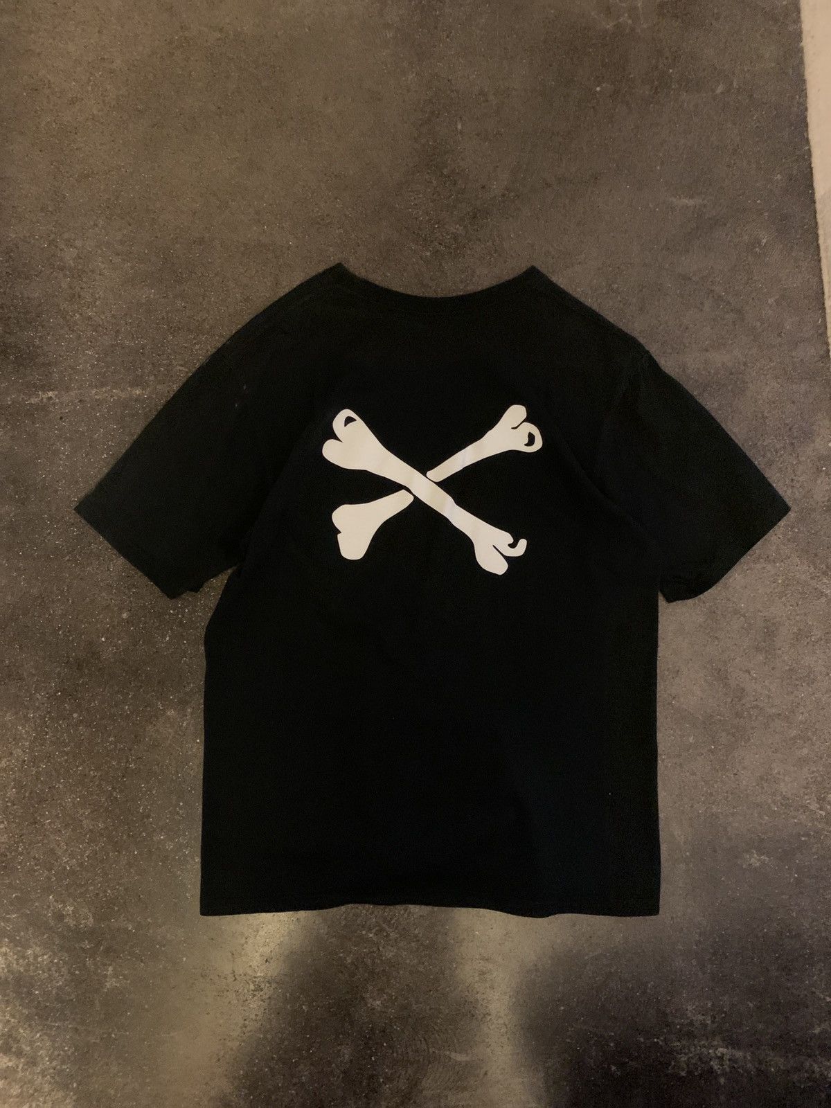 image of Vintage Wtaps Crossbone Tee in Black, Men's (Size Large)