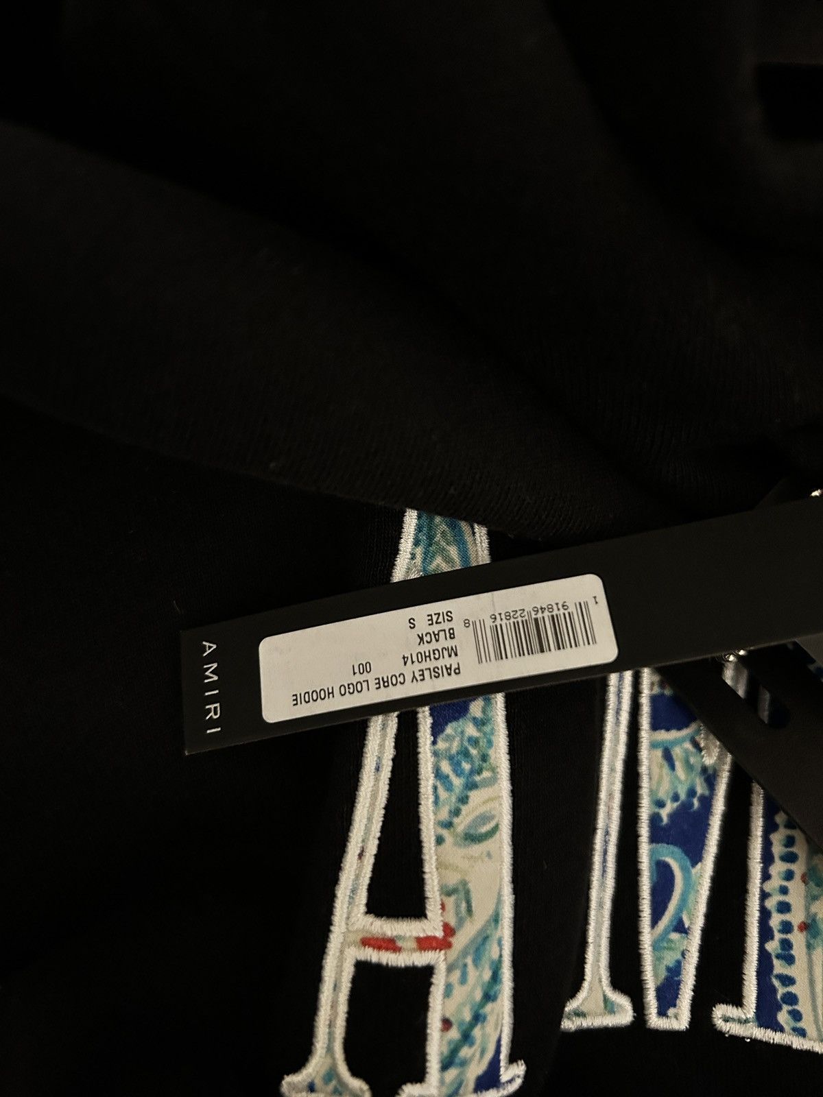Amiri Amiri core paisley hoodie black Size US S / EU 44-46 / 1 - 8 Thumbnail