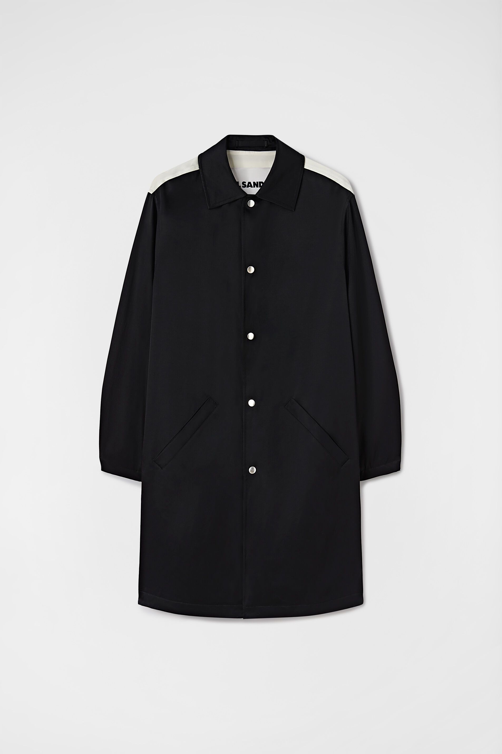 Jil Sander o1y0925 Overcoat in Black Size S / US 4 / IT 40 - 1 Thumbnail