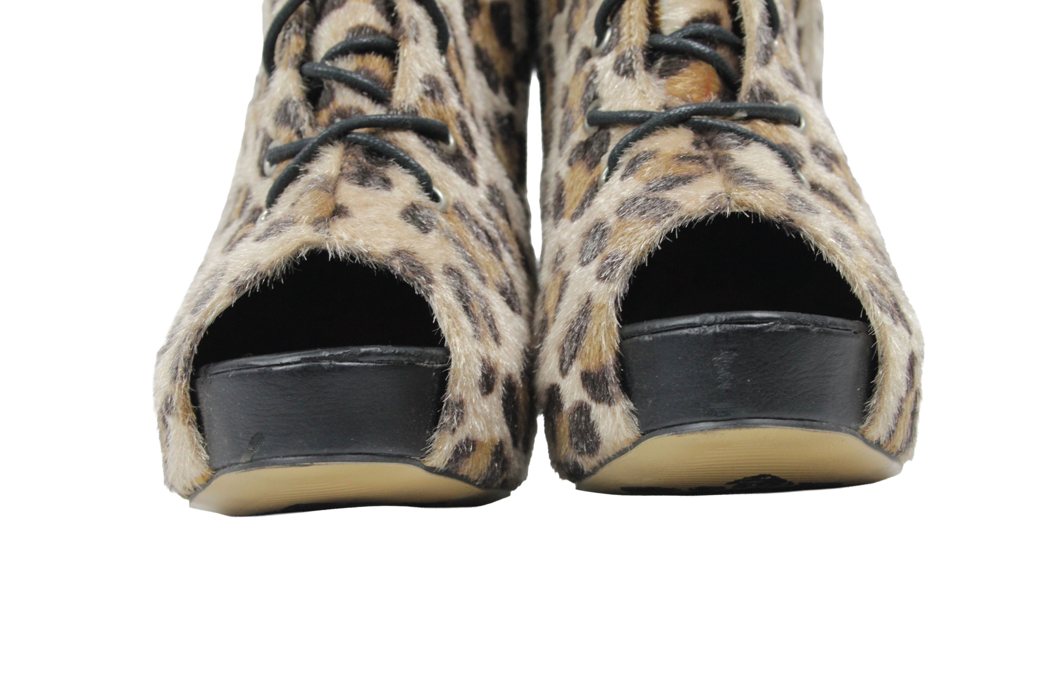 Japanese Brand Abbey Dawn by Avril Lavigne 2011 Y2K Leopard Heels Size US 11 / IT 41 - 4 Thumbnail