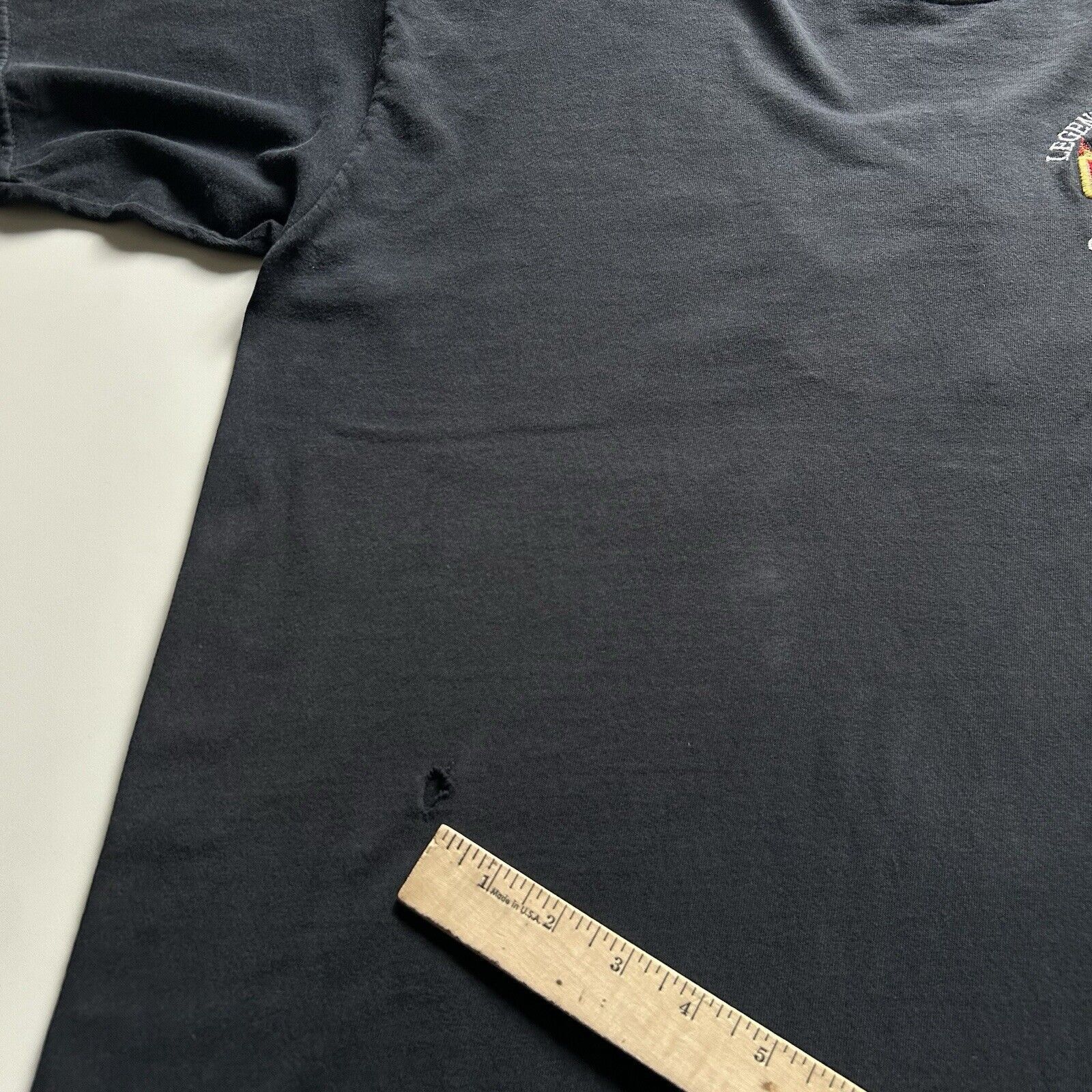 Harley Davidson Vintage 90s Harley Davidson Flame T Shirt XL Sun Faded Black Size US XL / EU 56 / 4 - 11 Thumbnail