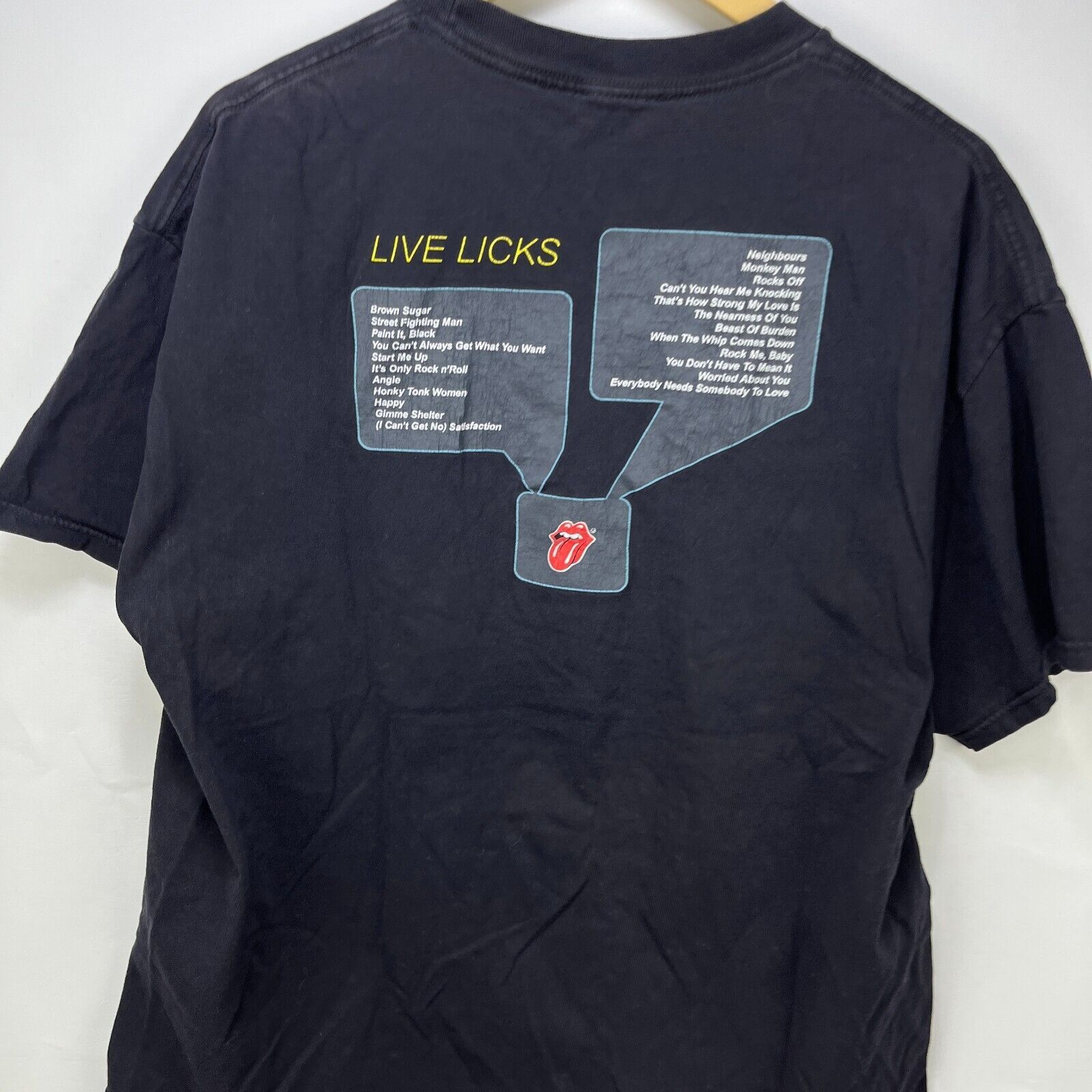 Vintage Vintage Rolling Stones Y2K Band Tour Shirt XL 2XL Live Licks Size US XXL / EU 58 / 5 - 5 Thumbnail