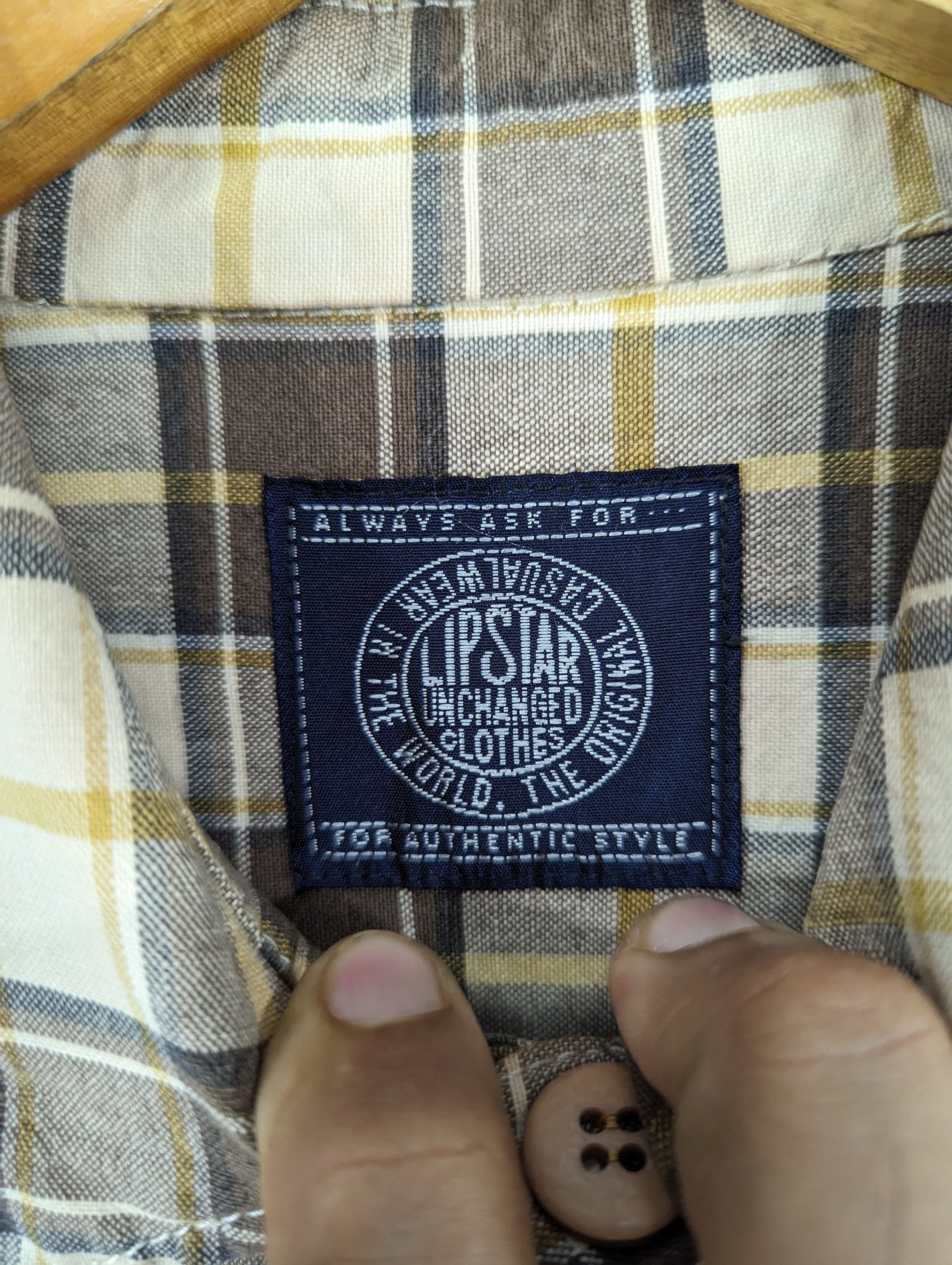 Flannel 🔥RARE🔥Vintage 90s Lipstar Checkered Box Flannel Shirt Size US L / EU 52-54 / 3 - 5 Thumbnail