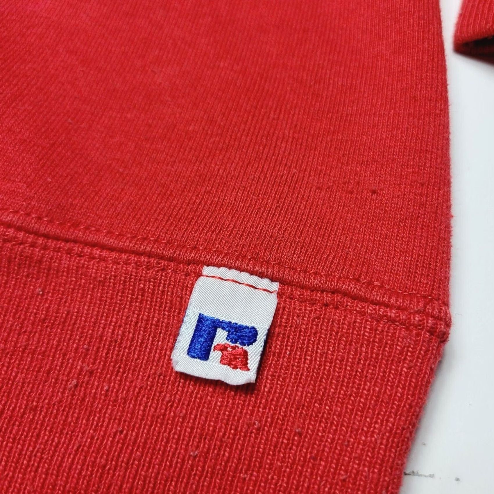Russell Athletic VINTAGE Russell Athletic Sweatshirt Glacier National Park Montana Moose Large Red Crew Neck Unisex Adults Graphic Print 80s Nature USA Size US L / EU 52-54 / 3 - 4 Thumbnail