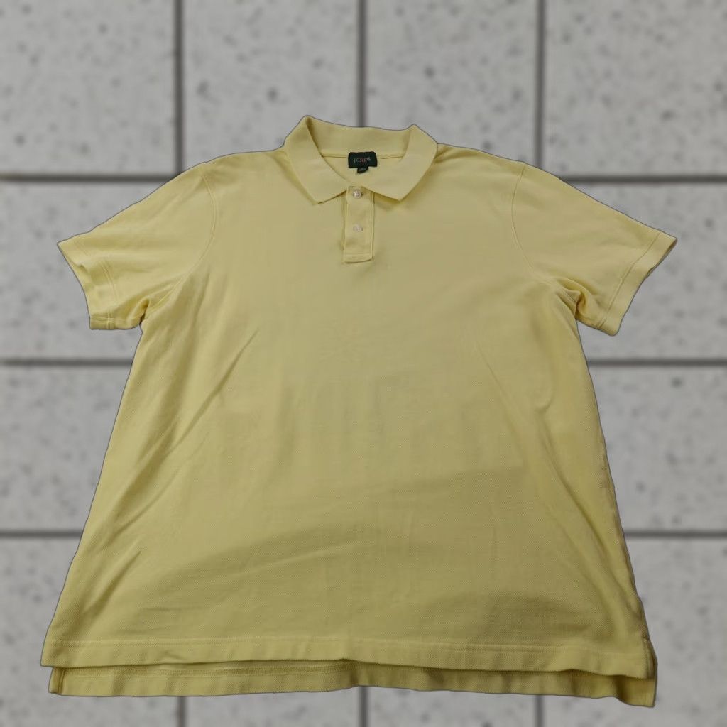 J.Crew J.CREW Polo Shirt Mens XL Yellow Oarsman Pique Short Sleeve Golf Preppy Casual Size US XL / EU 56 / 4 - 1 Thumbnail