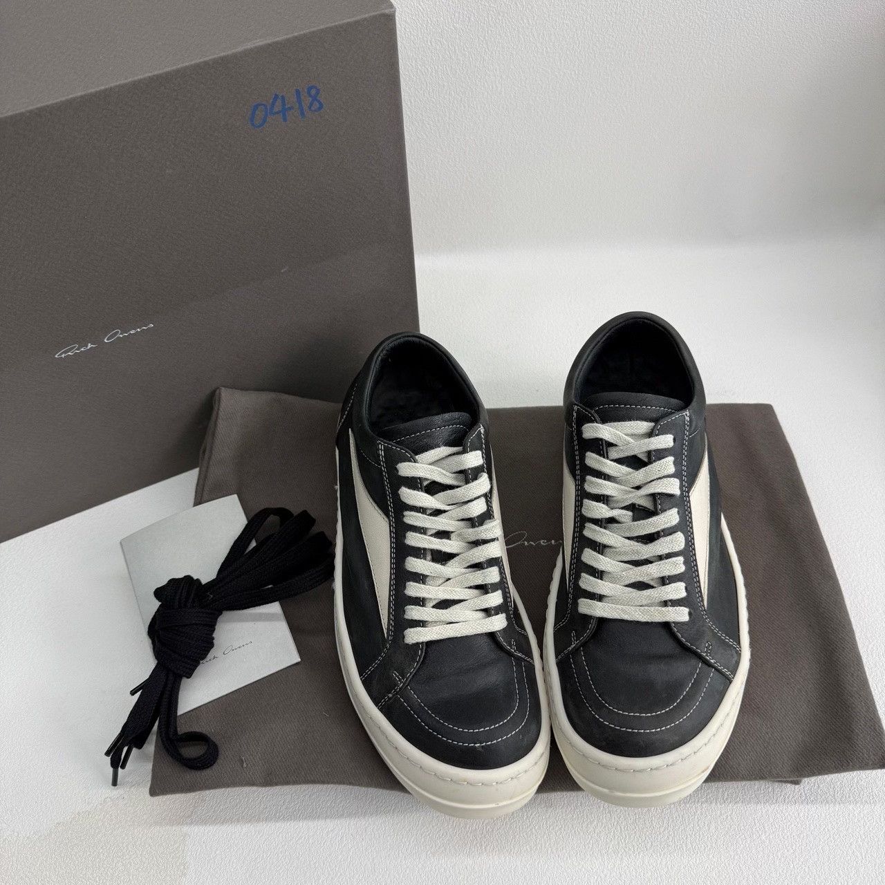 Rick Owens Rick Owens Leather Black Lowtop Sneakers us_7-5 Women Size US 7.5 / IT 37.5 - 1 Thumbnail